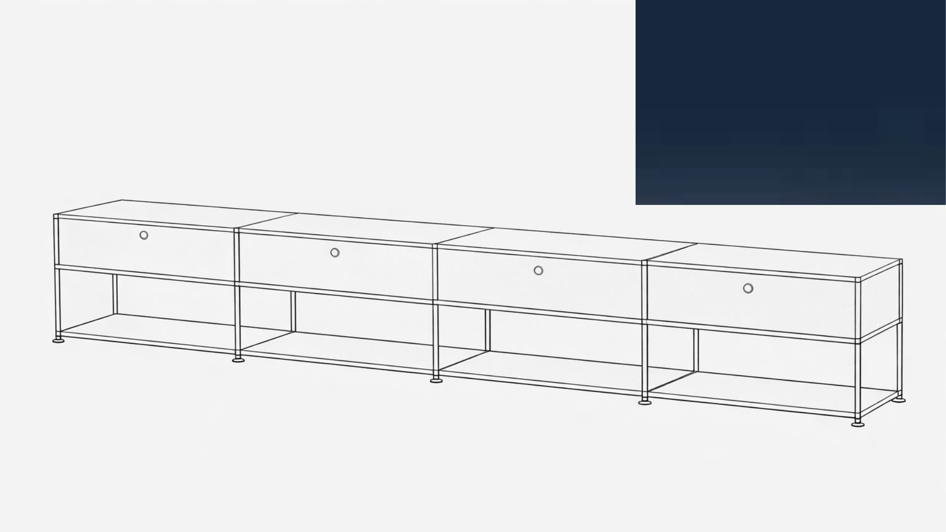 Crédence USM Haller