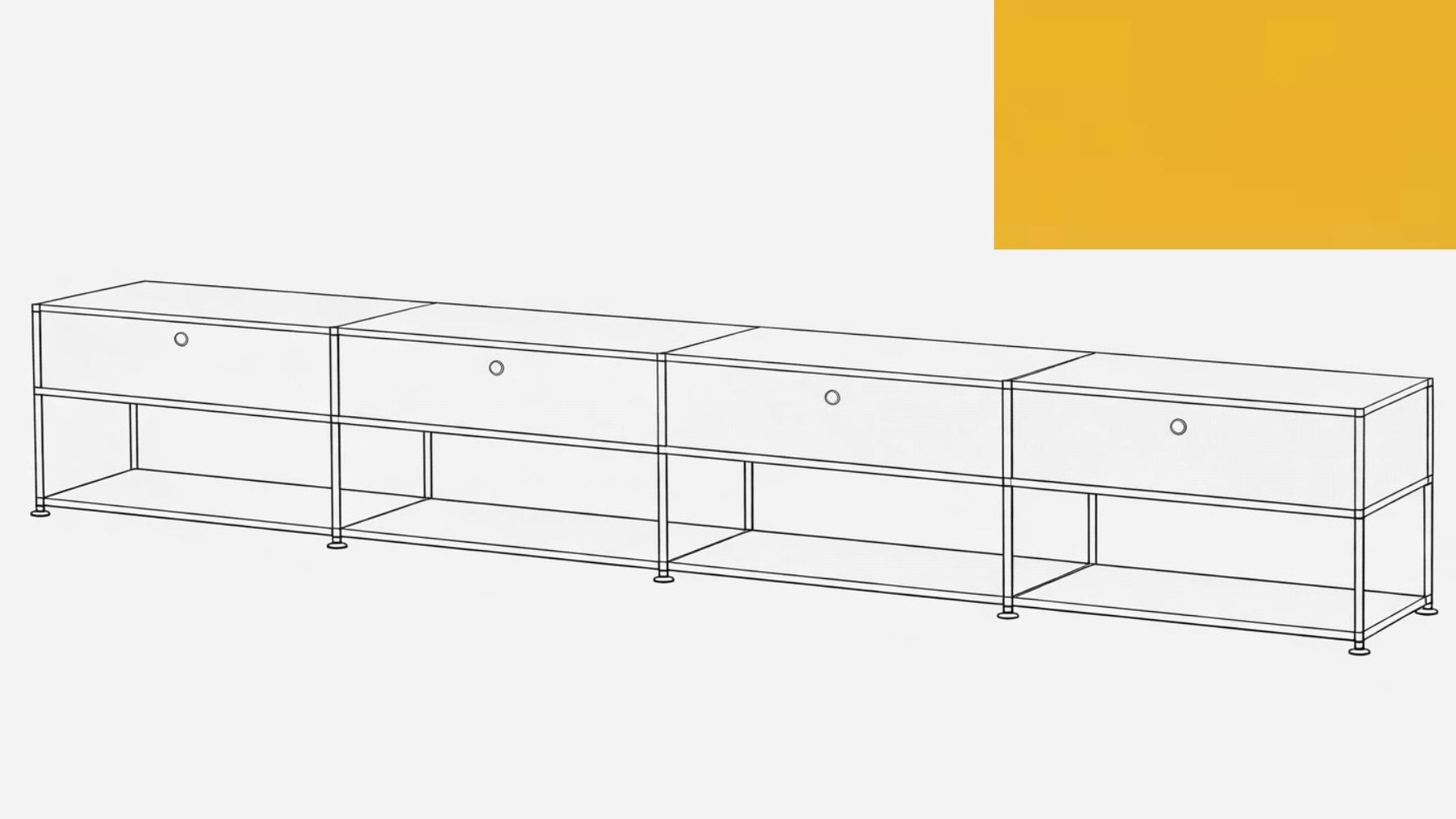 USM Haller Open Media Console