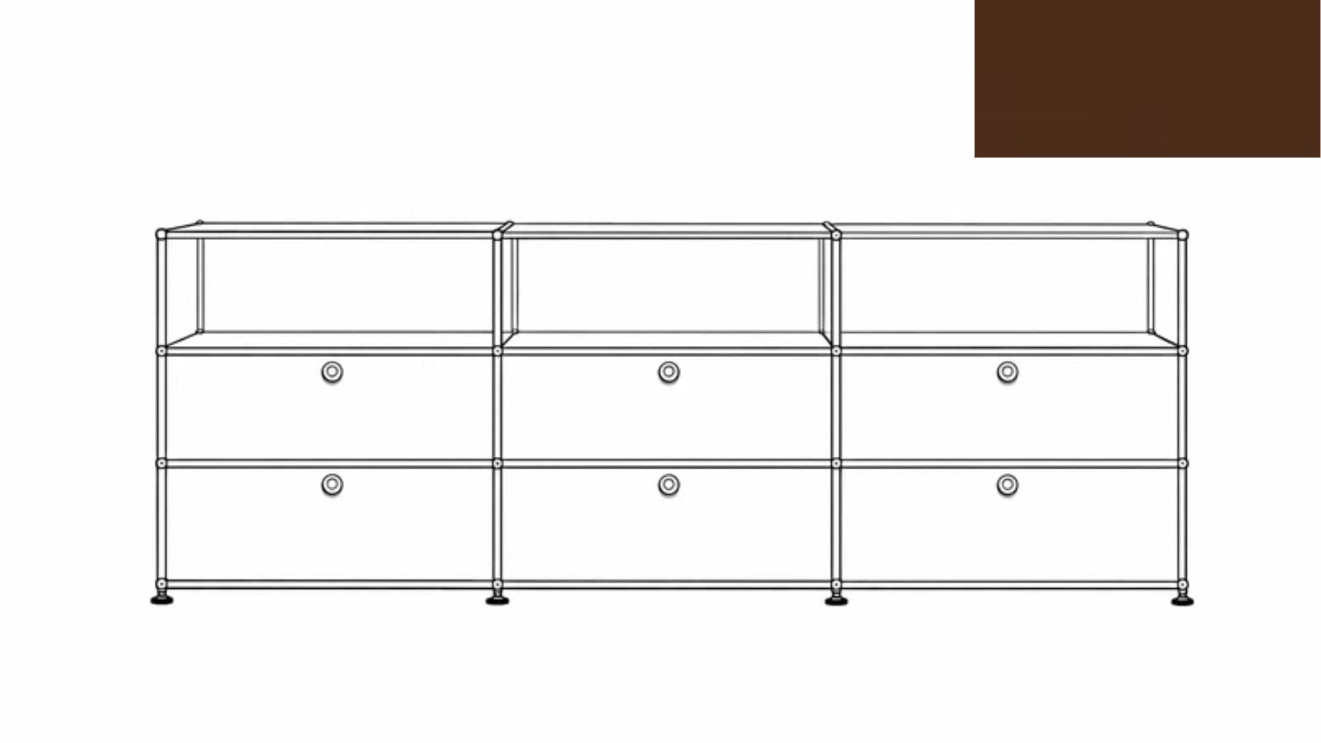 USM Haller G2AF File Credenza