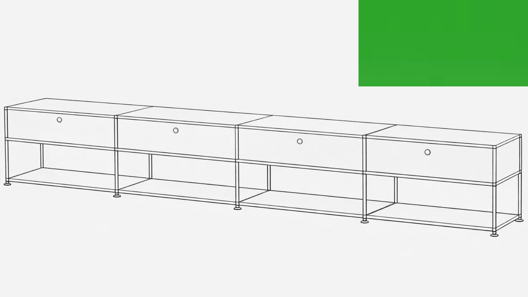 USM Haller Open Media Console