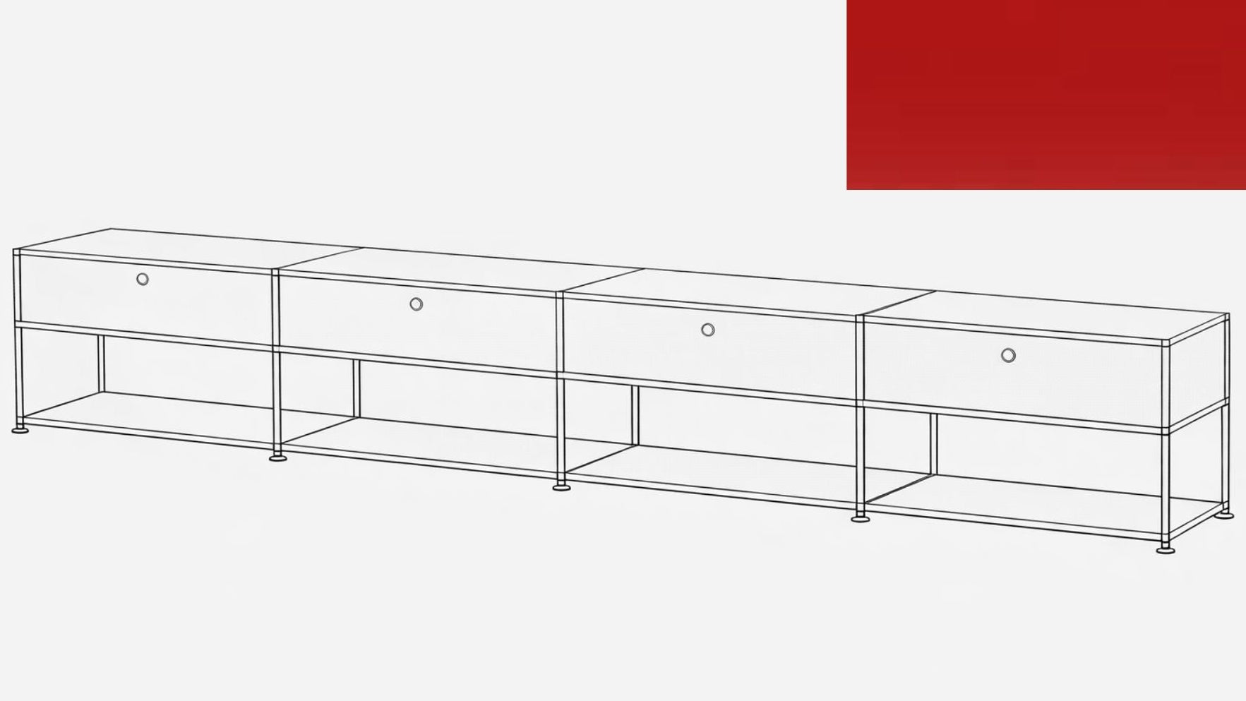 USM Haller Open Media Console