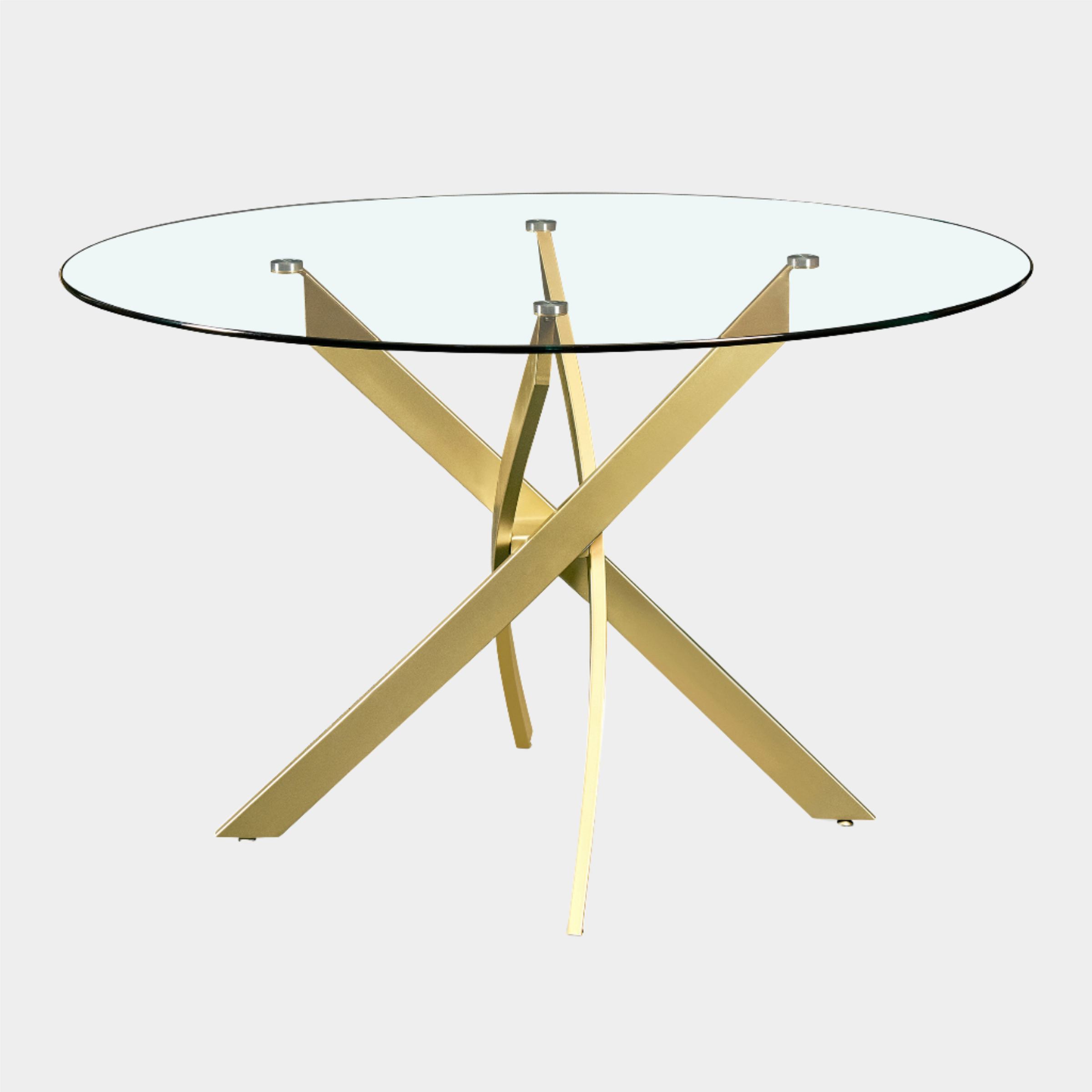 Xander Round Dining Table (Gold)