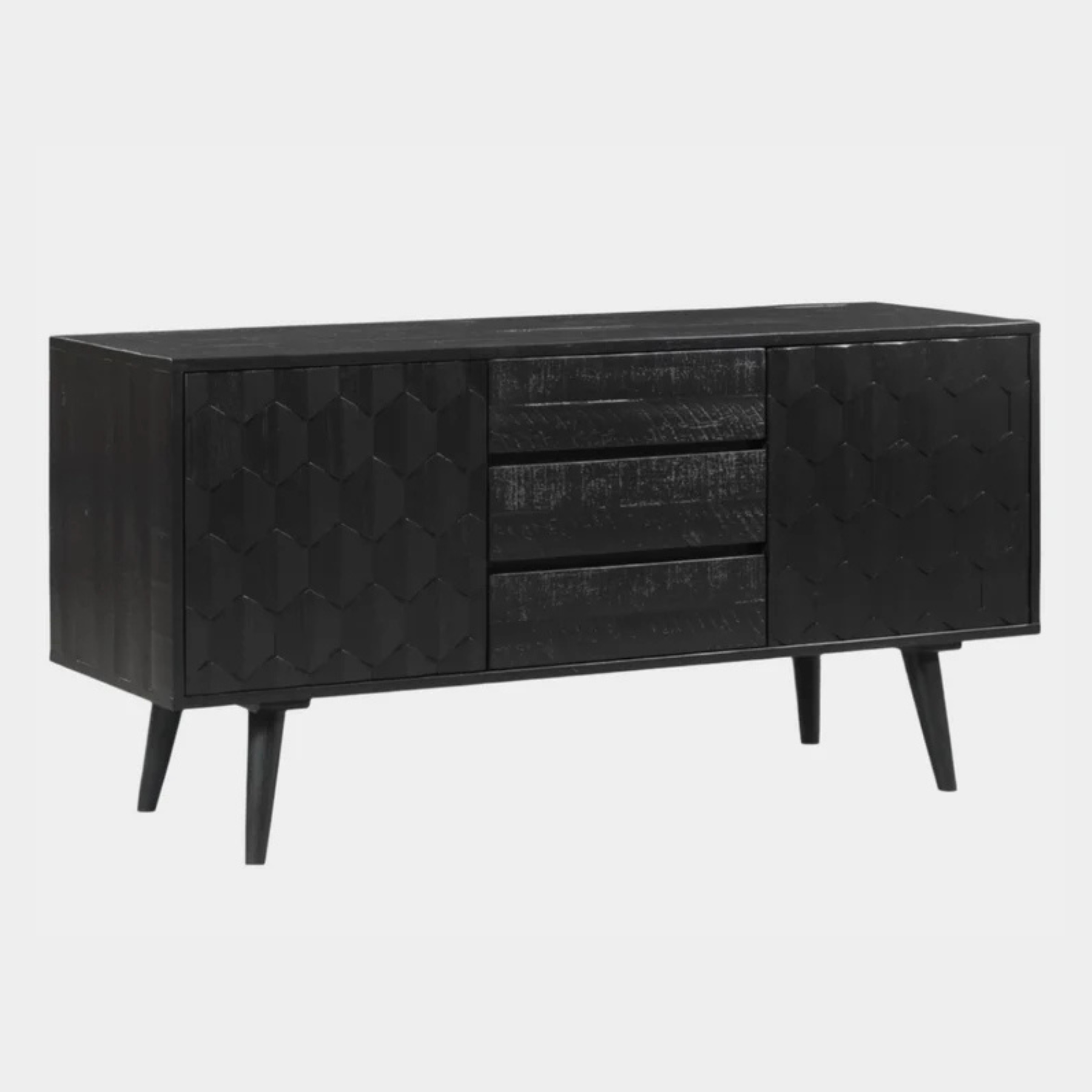 Buffet Valentina en acacia noir 59"