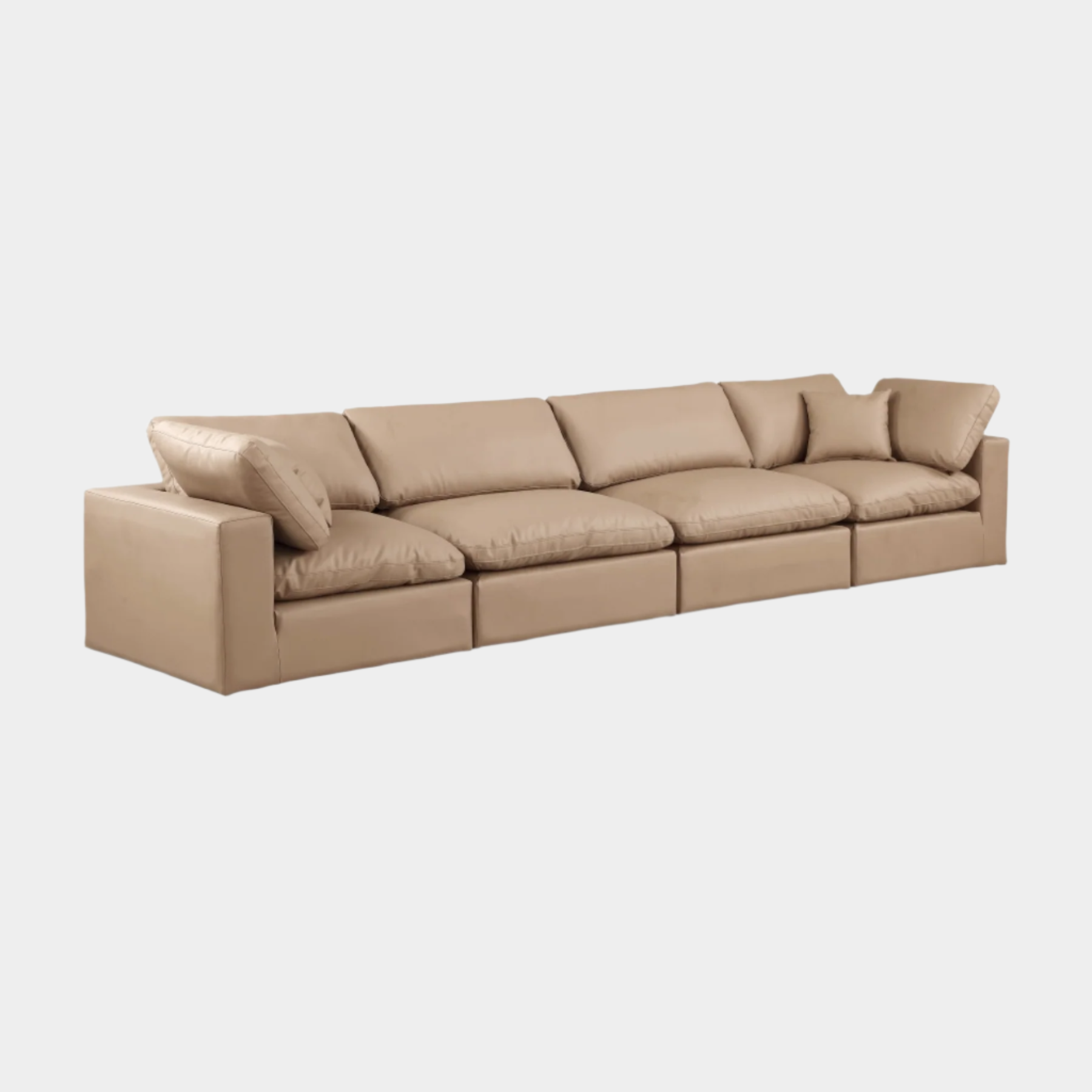 Comfy Vegan Leather Sofa