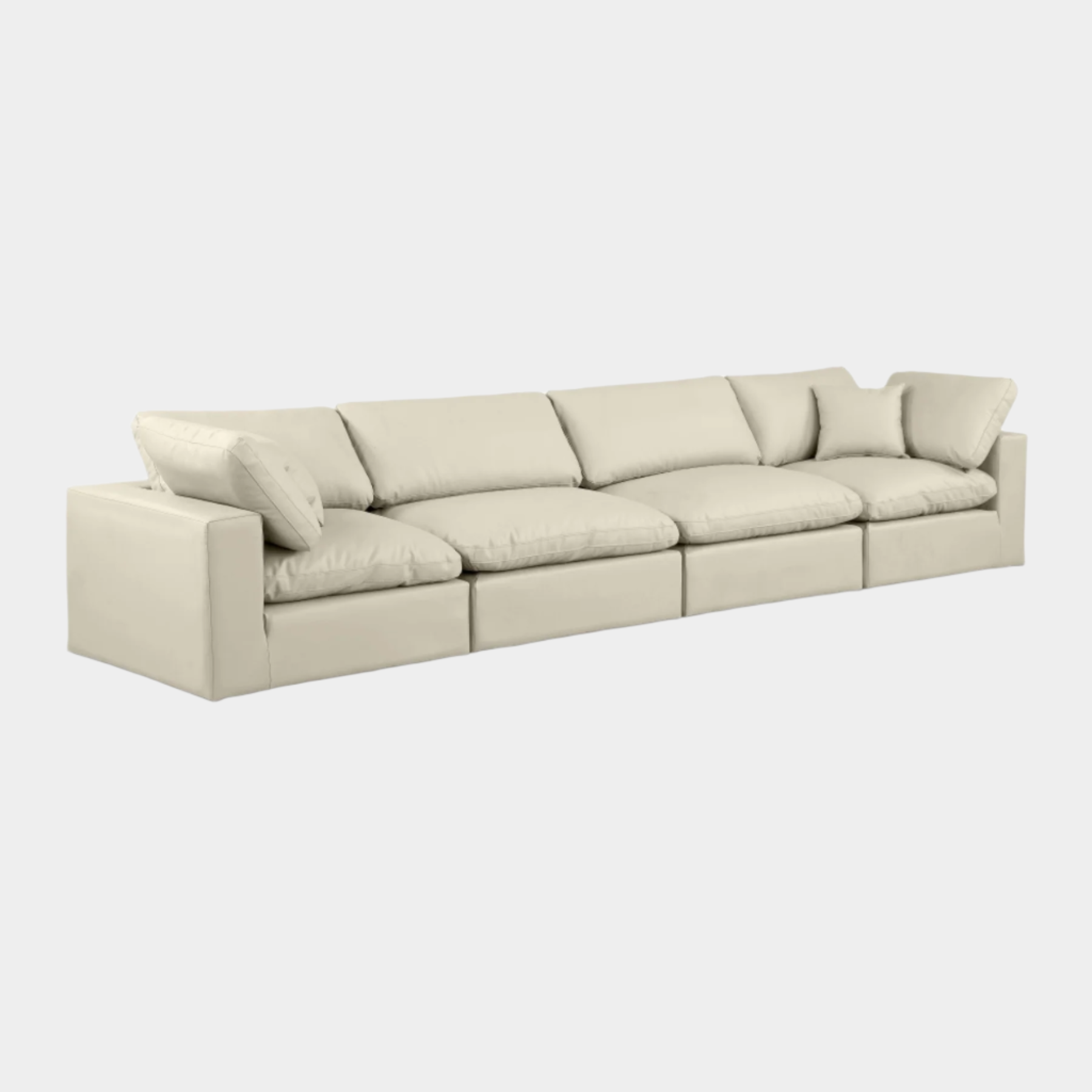 Comfy Vegan Leather Sofa