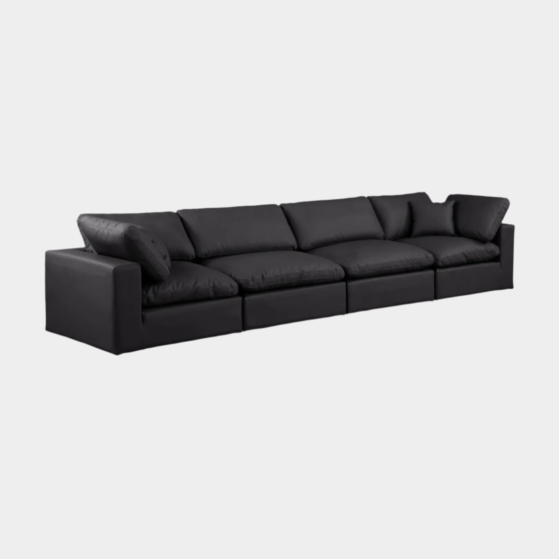 Comfy Vegan Leather Sofa