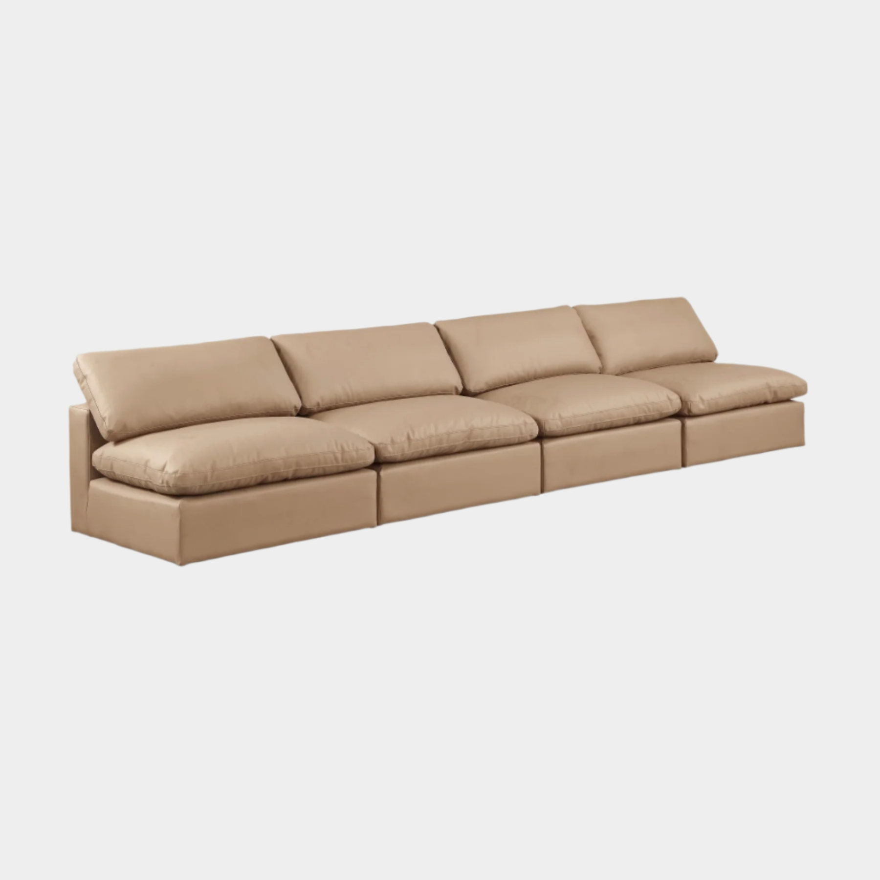 Comfy Vegan Leather Sofa