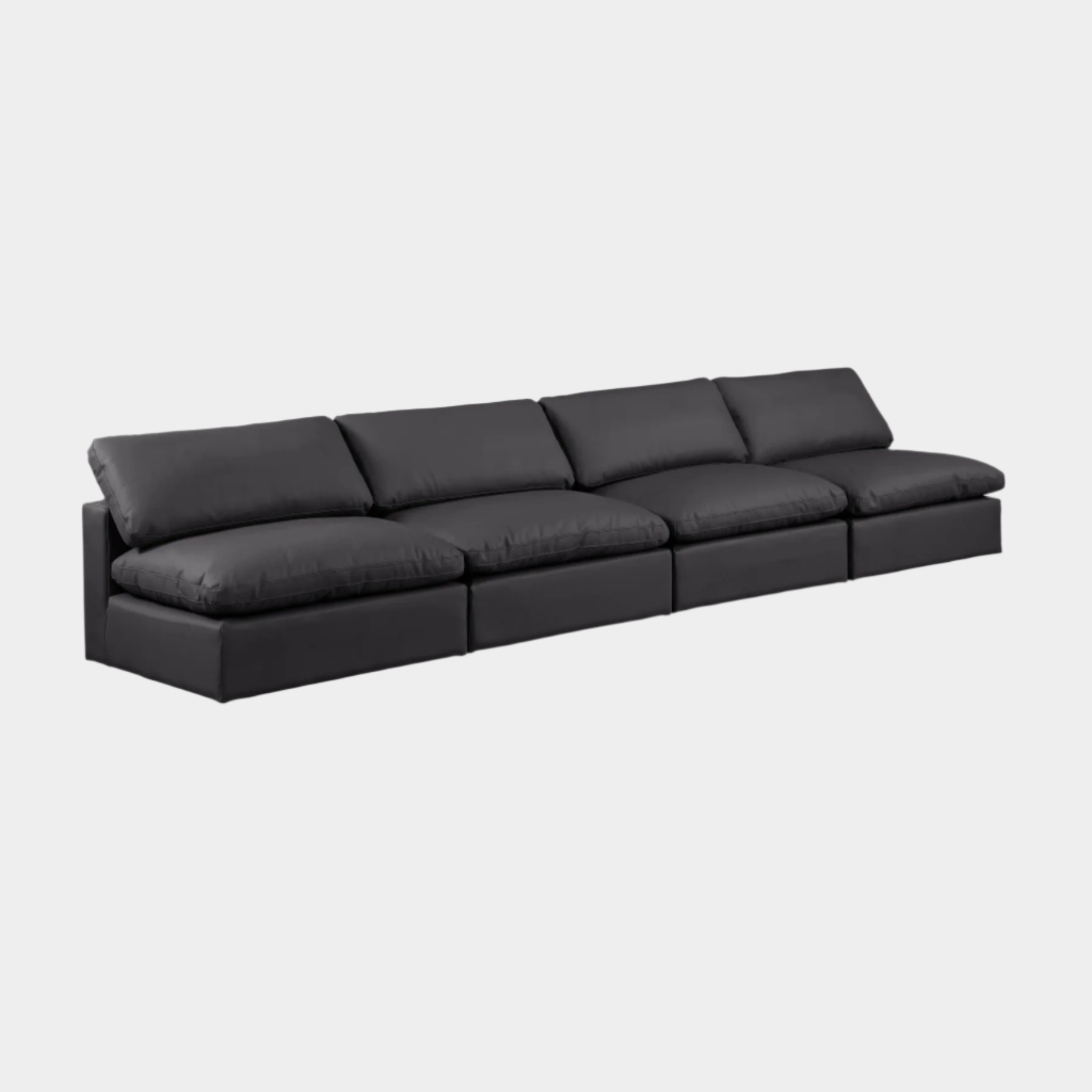 Comfy Vegan Leather Sofa