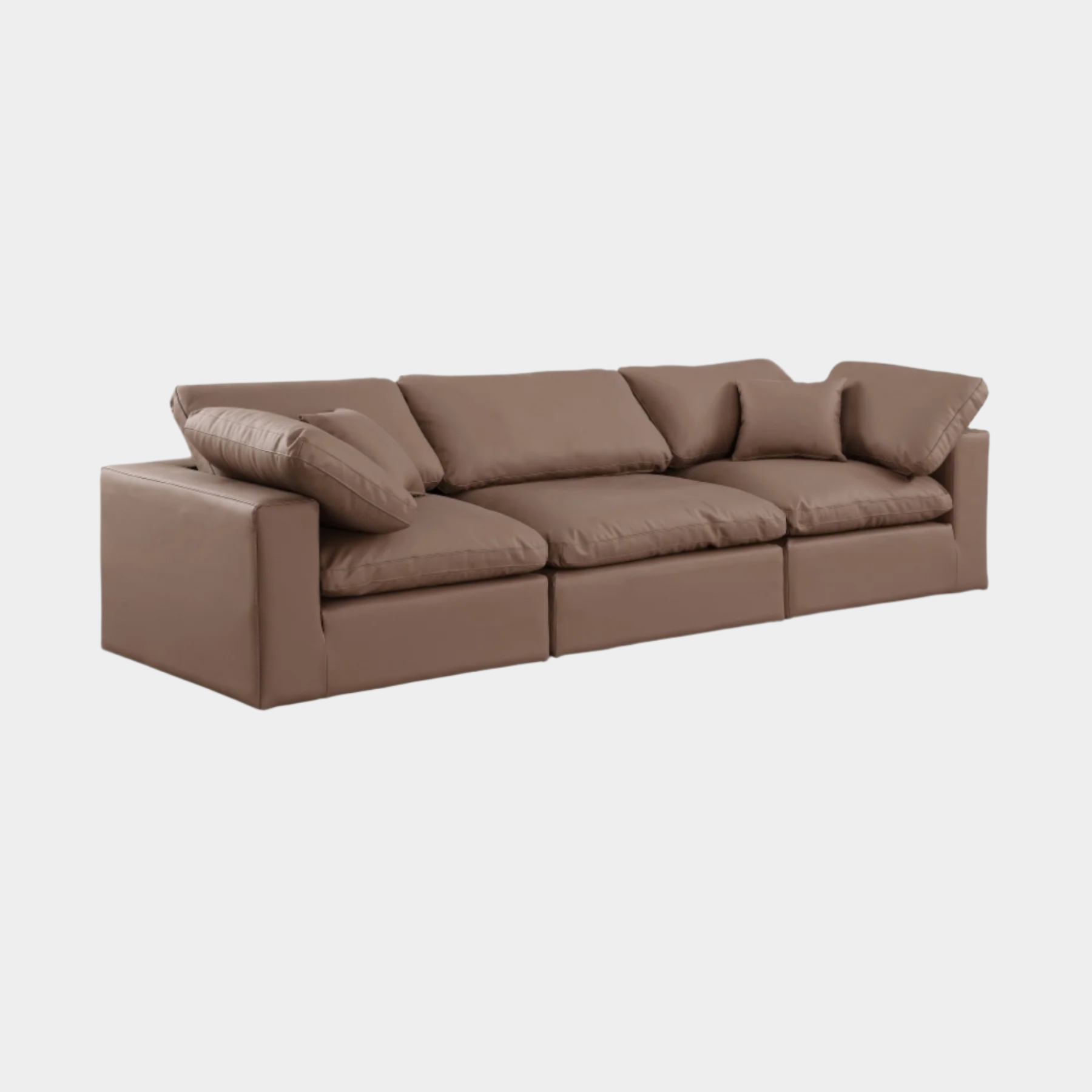 Comfy Vegan Leather Sofa