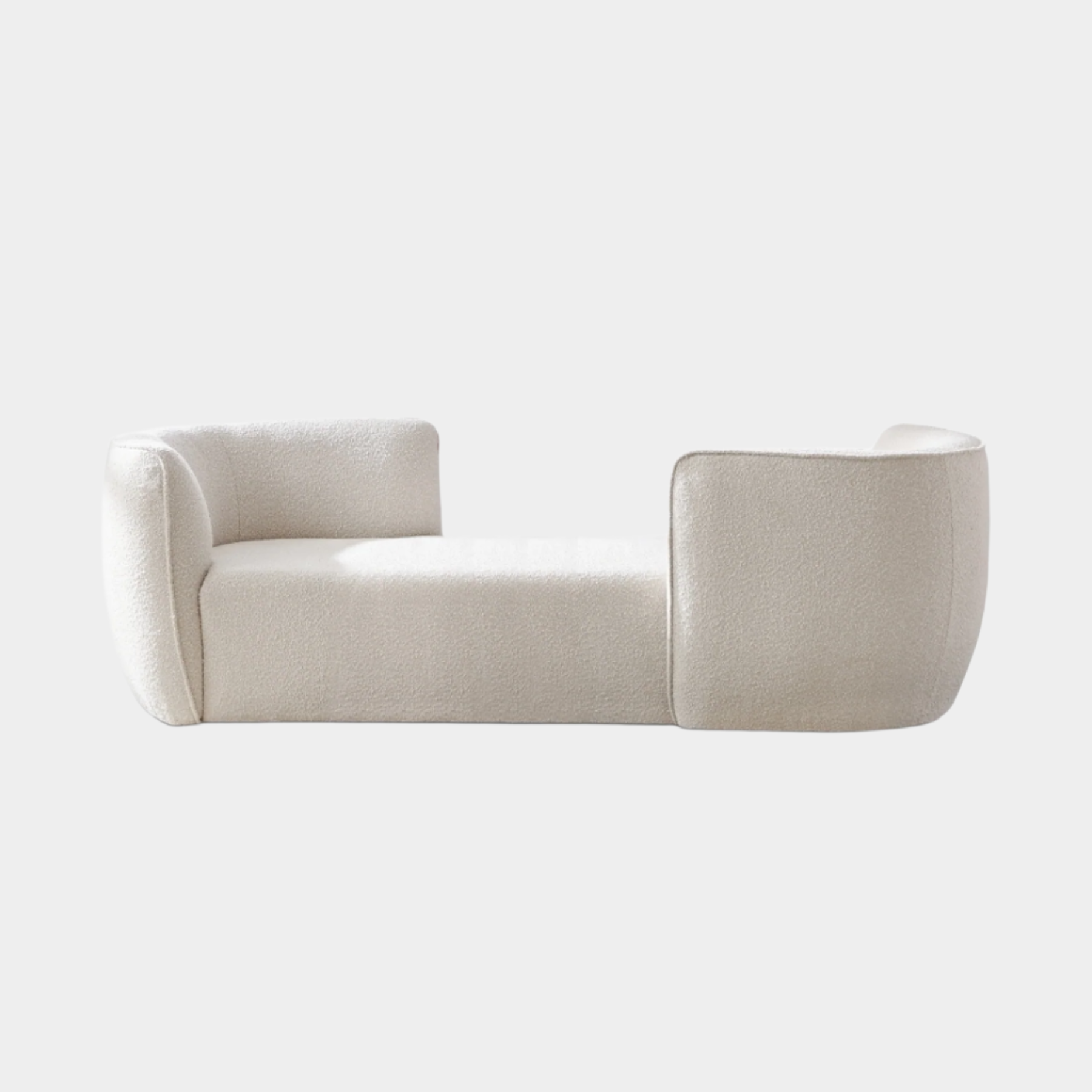 Hilton Boucle Fabric Chaise Lounge