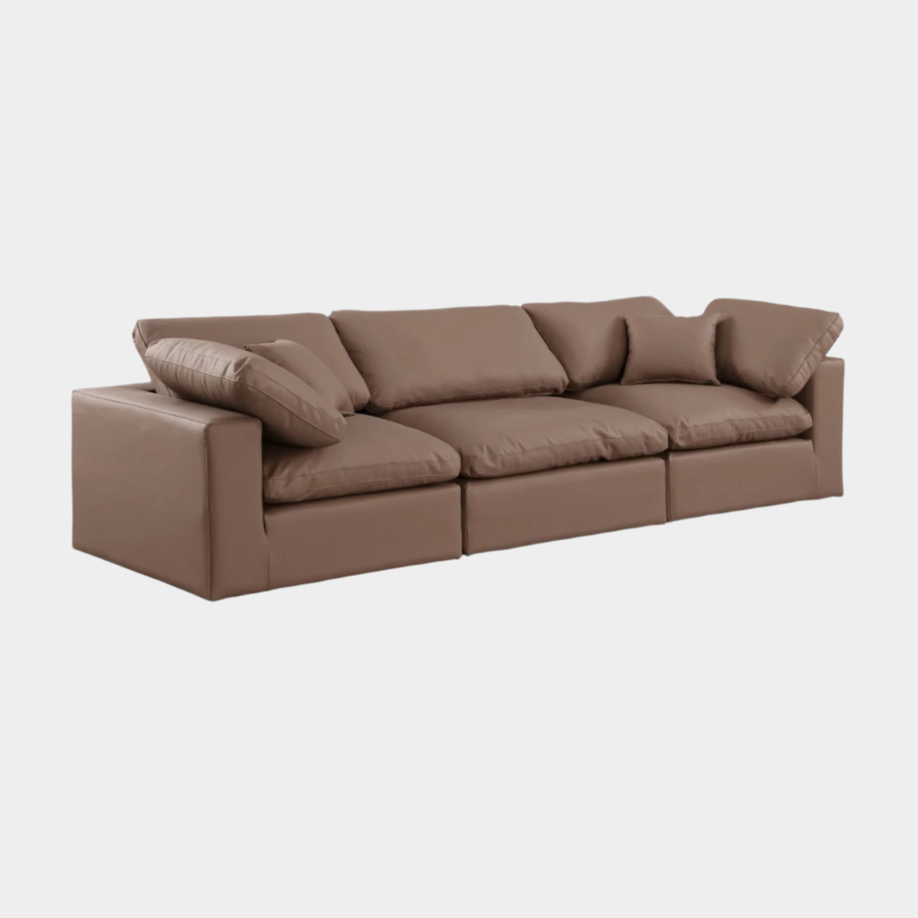 Comfy Vegan Leather Sofa