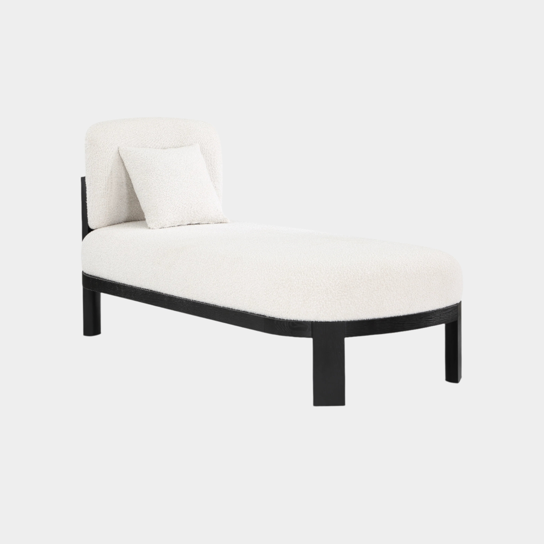 Maybourne Boucle Fabric Chaise / Bench