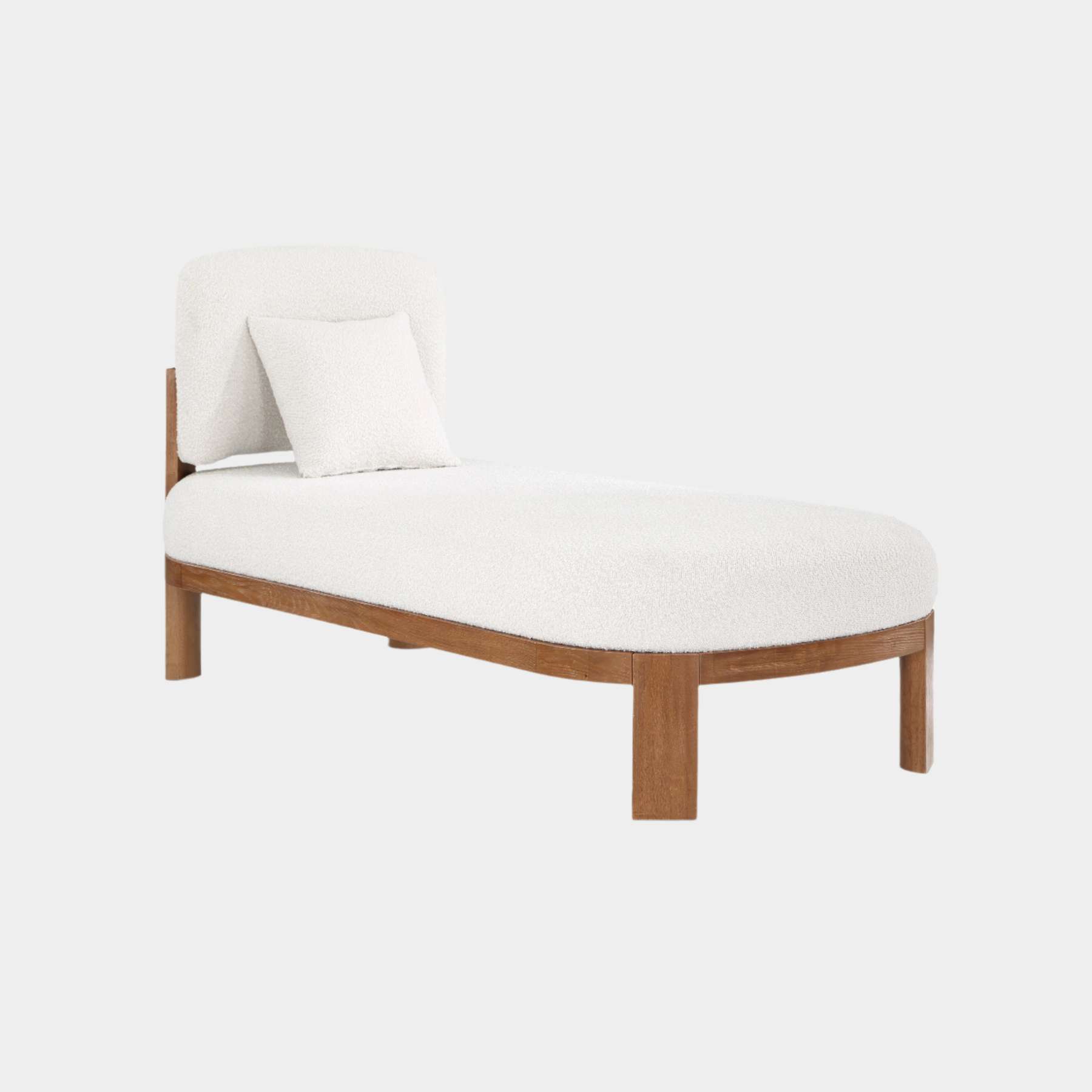 Maybourne Boucle Fabric Chaise / Bench