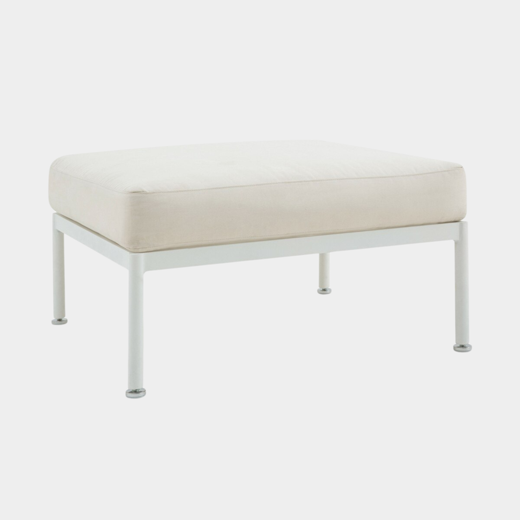 Kapri Taupe Outdoor Ottoman