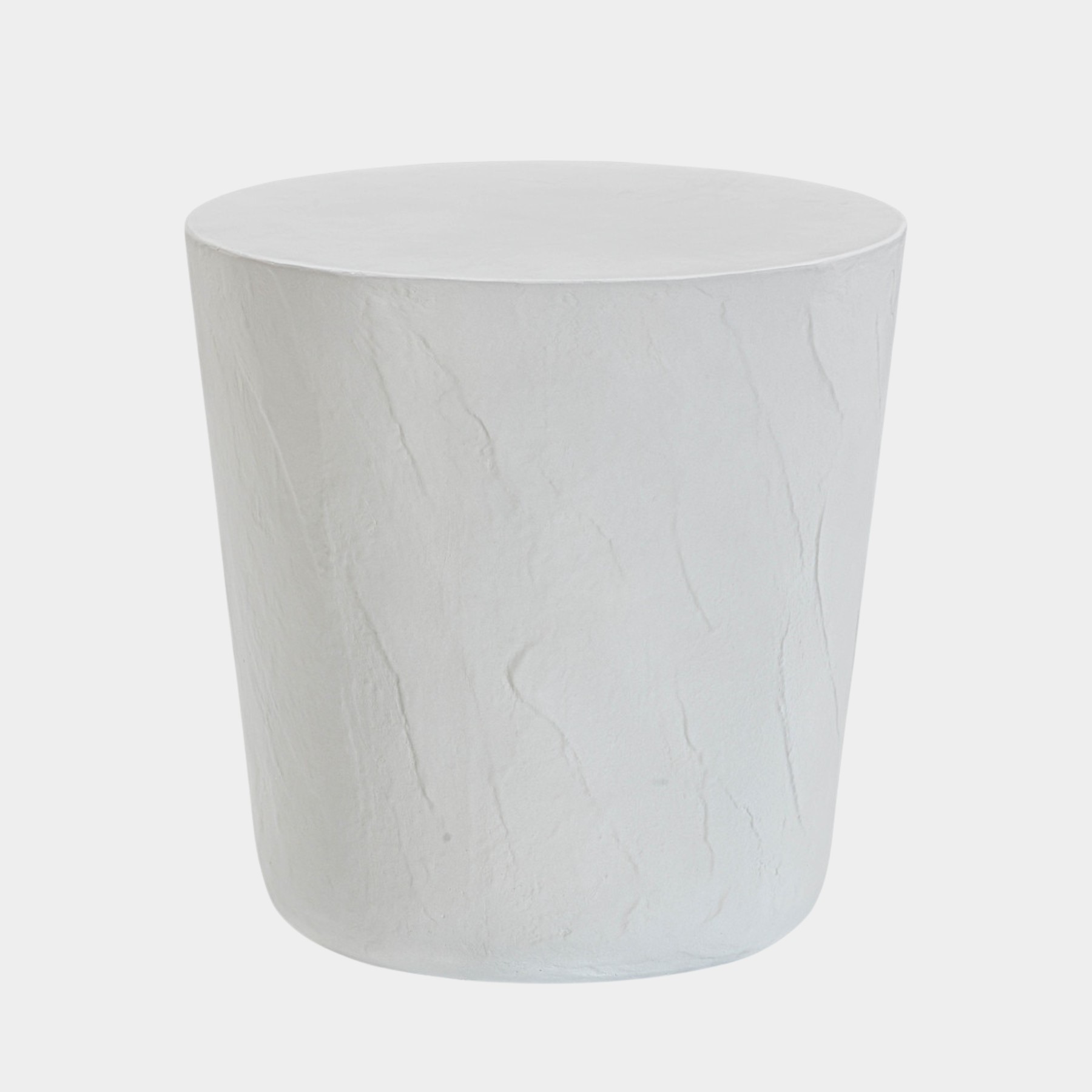 Margot Light Grey Faux Plaster Indoor / Outdoor Concrete Stool