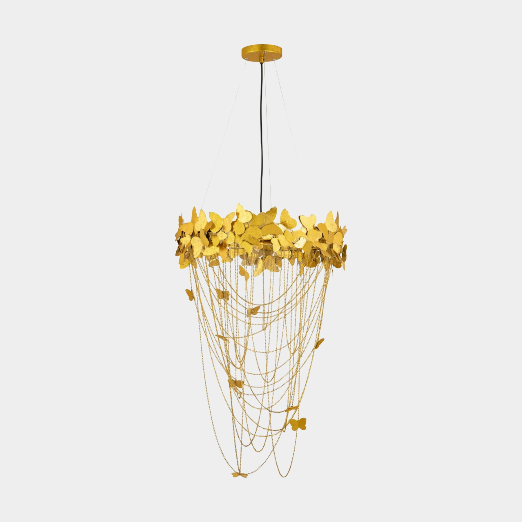 Butterfly Gold Chandelier