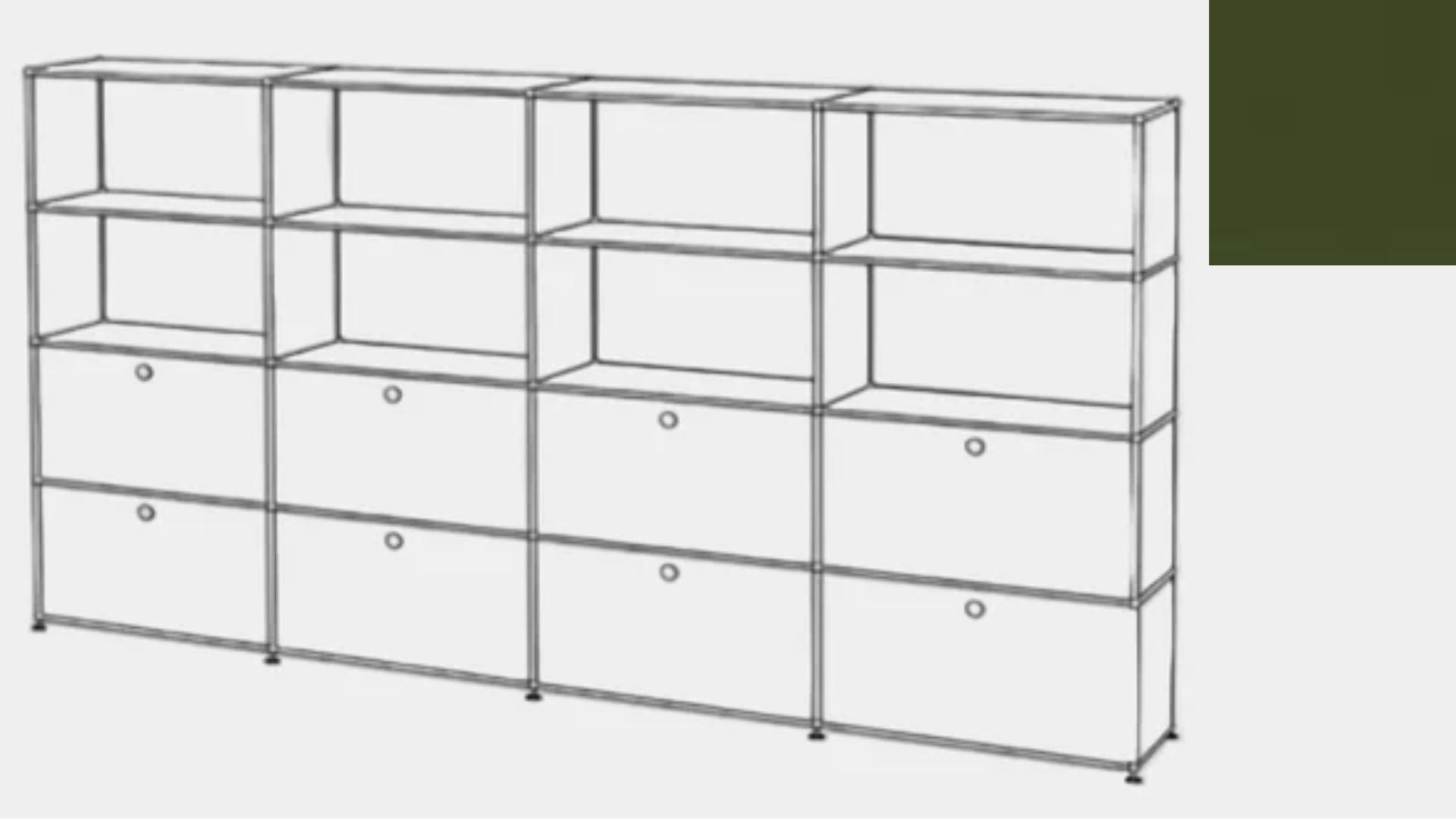 USM Haller S2 Storage Cabinet