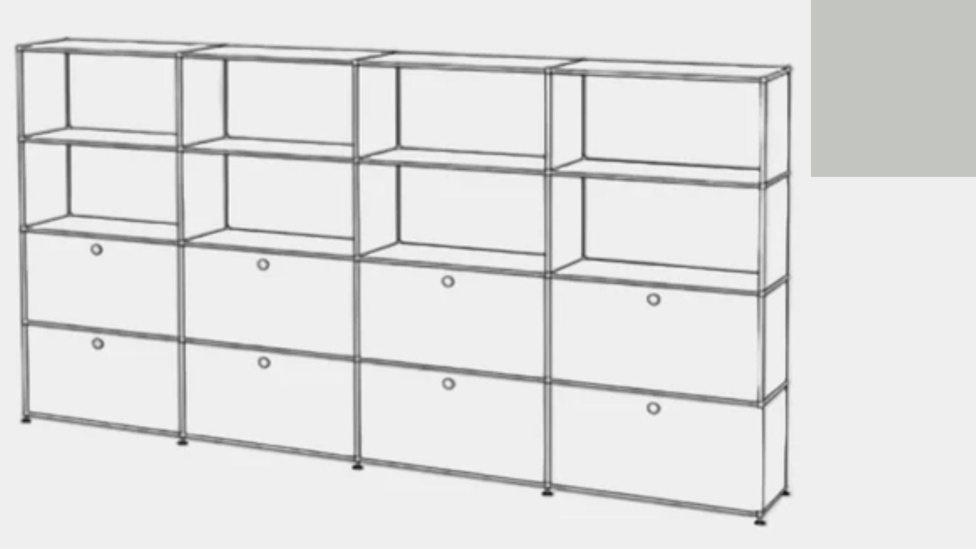 USM Haller S2 Storage Cabinet