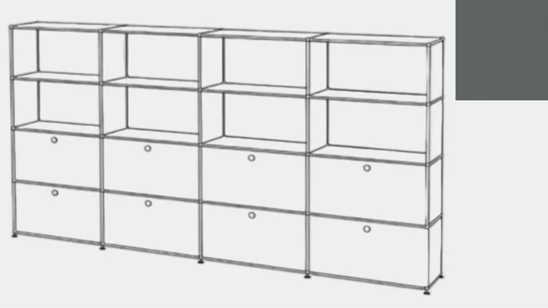 USM Haller S2 Storage Cabinet