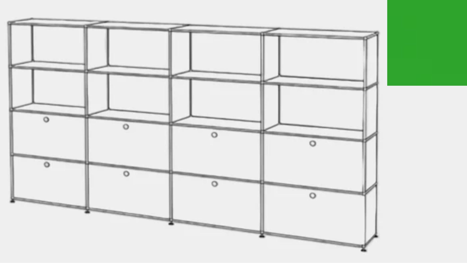 USM Haller S2 Storage Cabinet