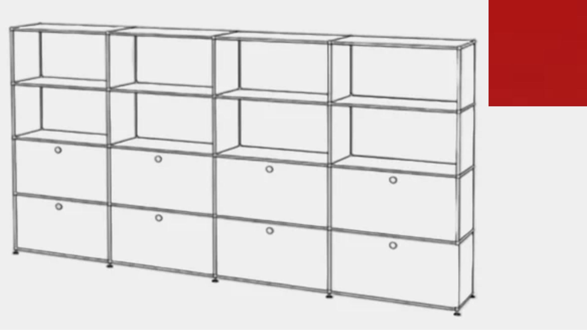 USM Haller S2 Storage Cabinet