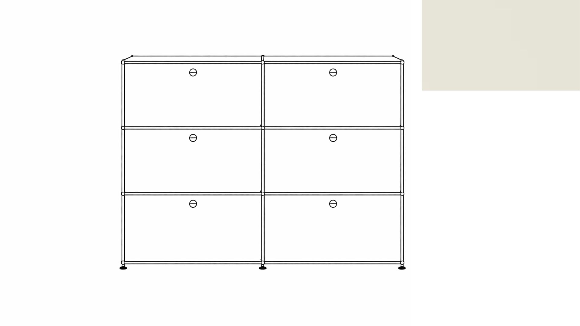 USM Haller G118F File Storage Cabinet