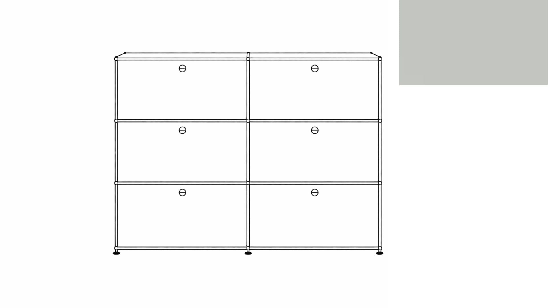 USM Haller G118F File Storage Cabinet