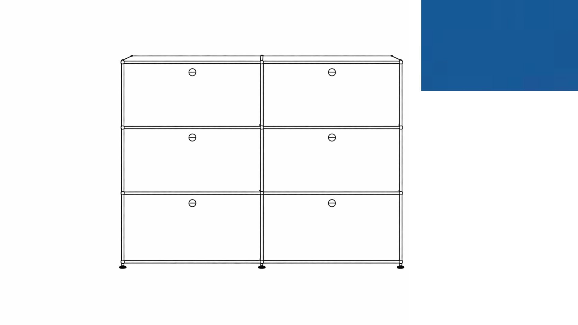 USM Haller G118F File Storage Cabinet