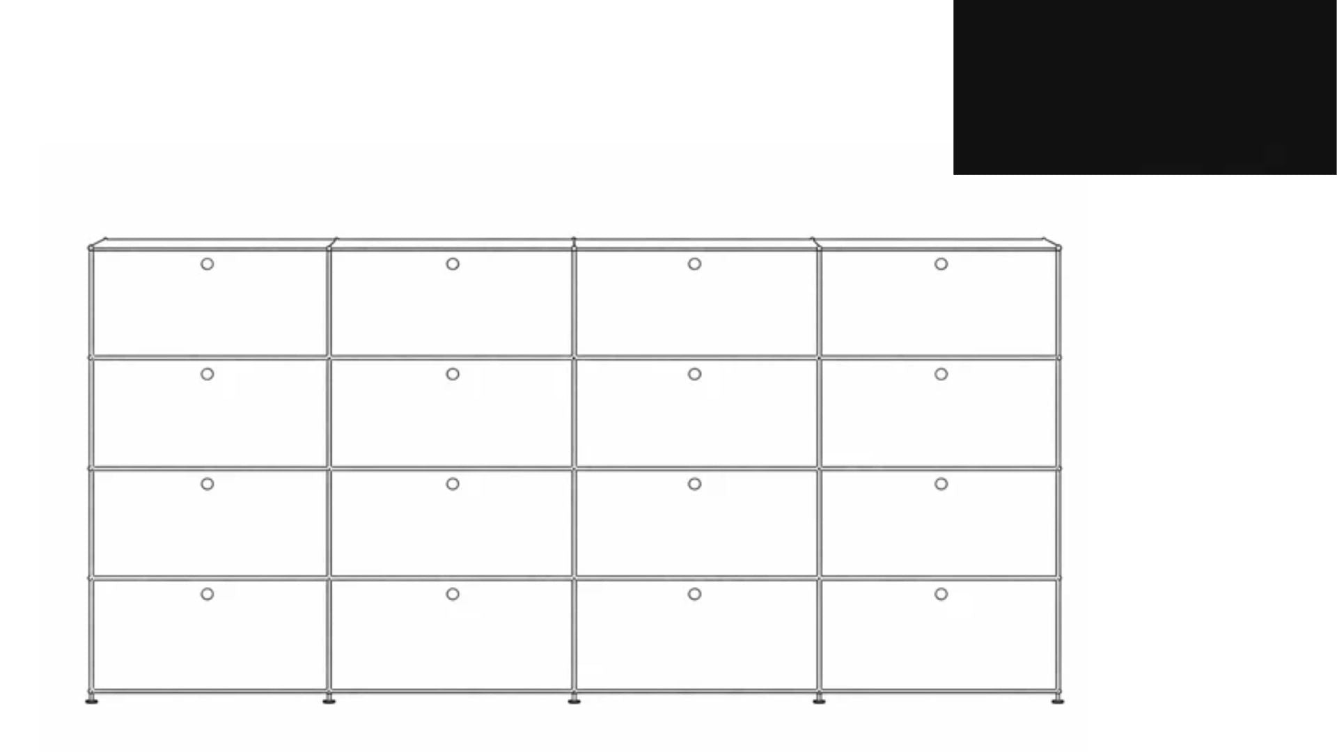 USM Haller G118F File Storage Cabinet