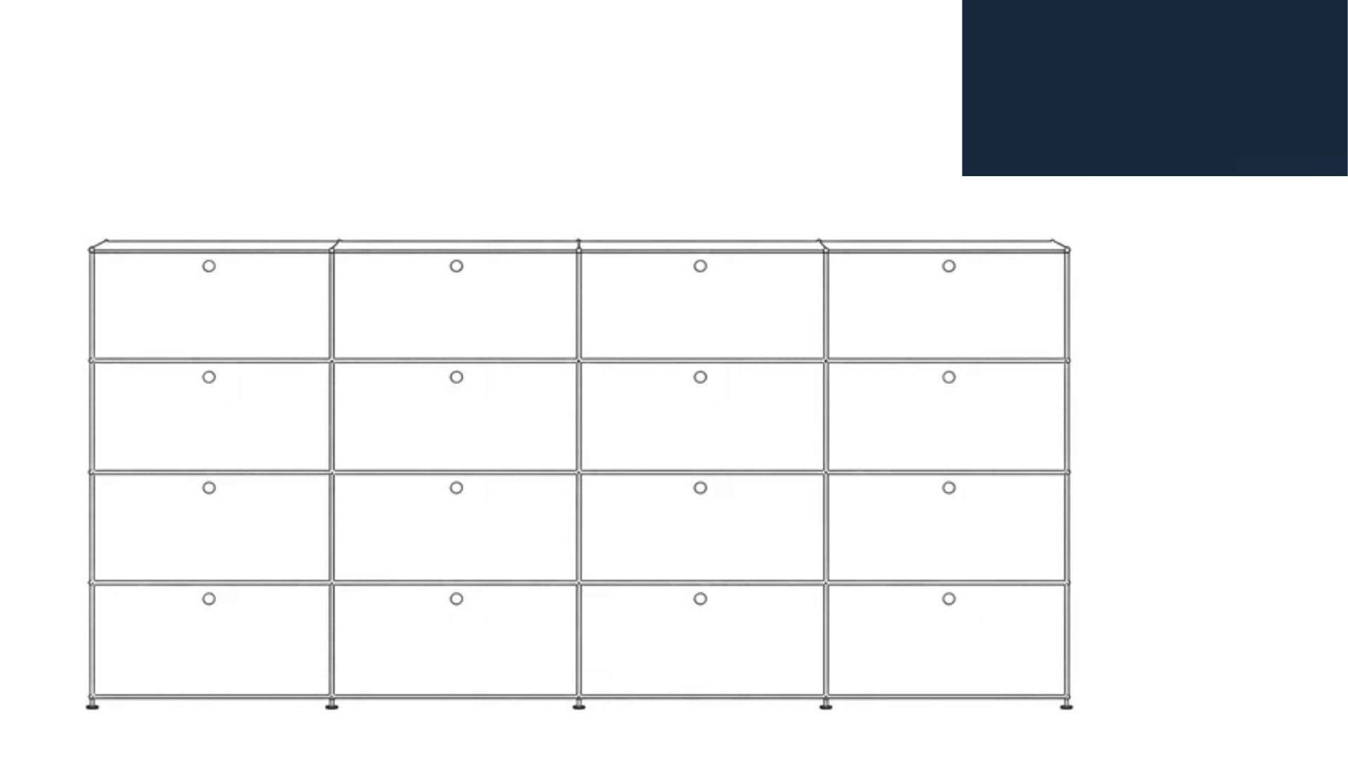 USM Haller G118F File Storage Cabinet