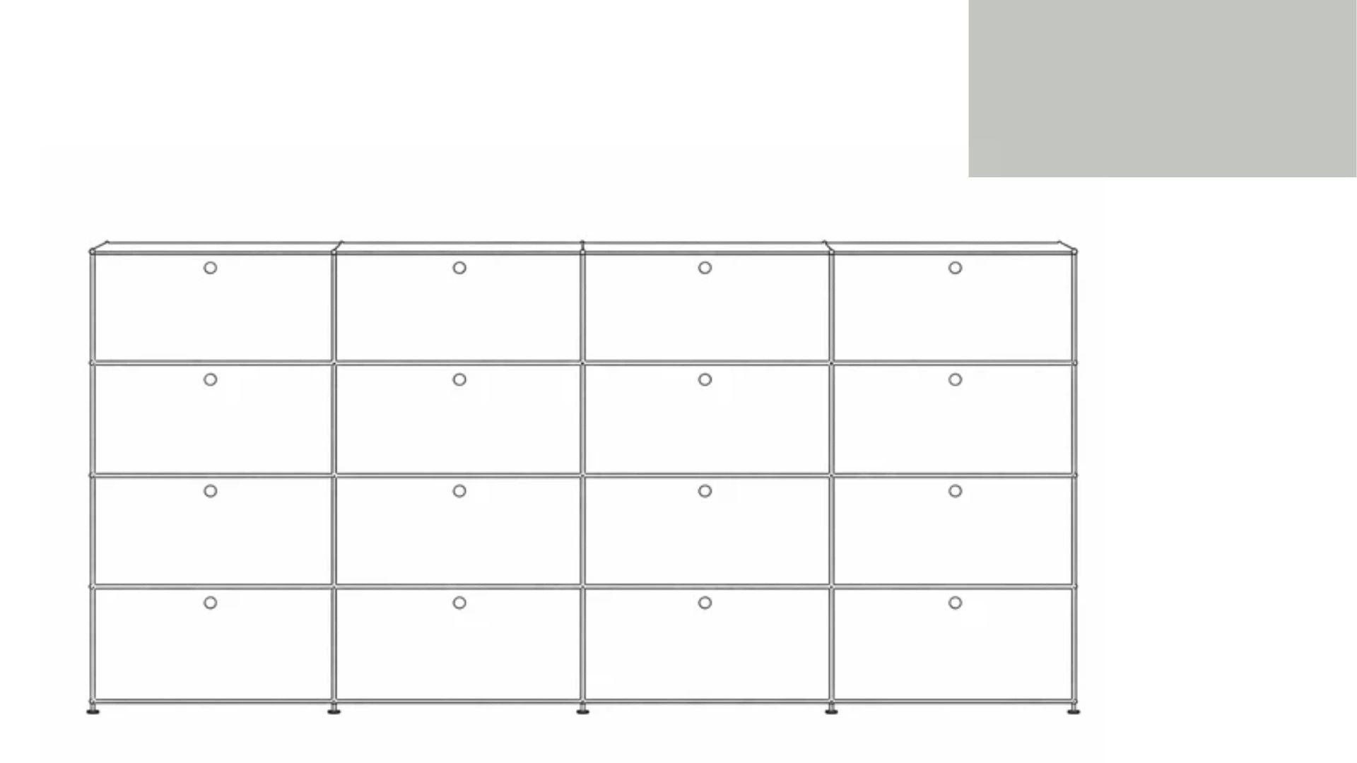 USM Haller G118F File Storage Cabinet