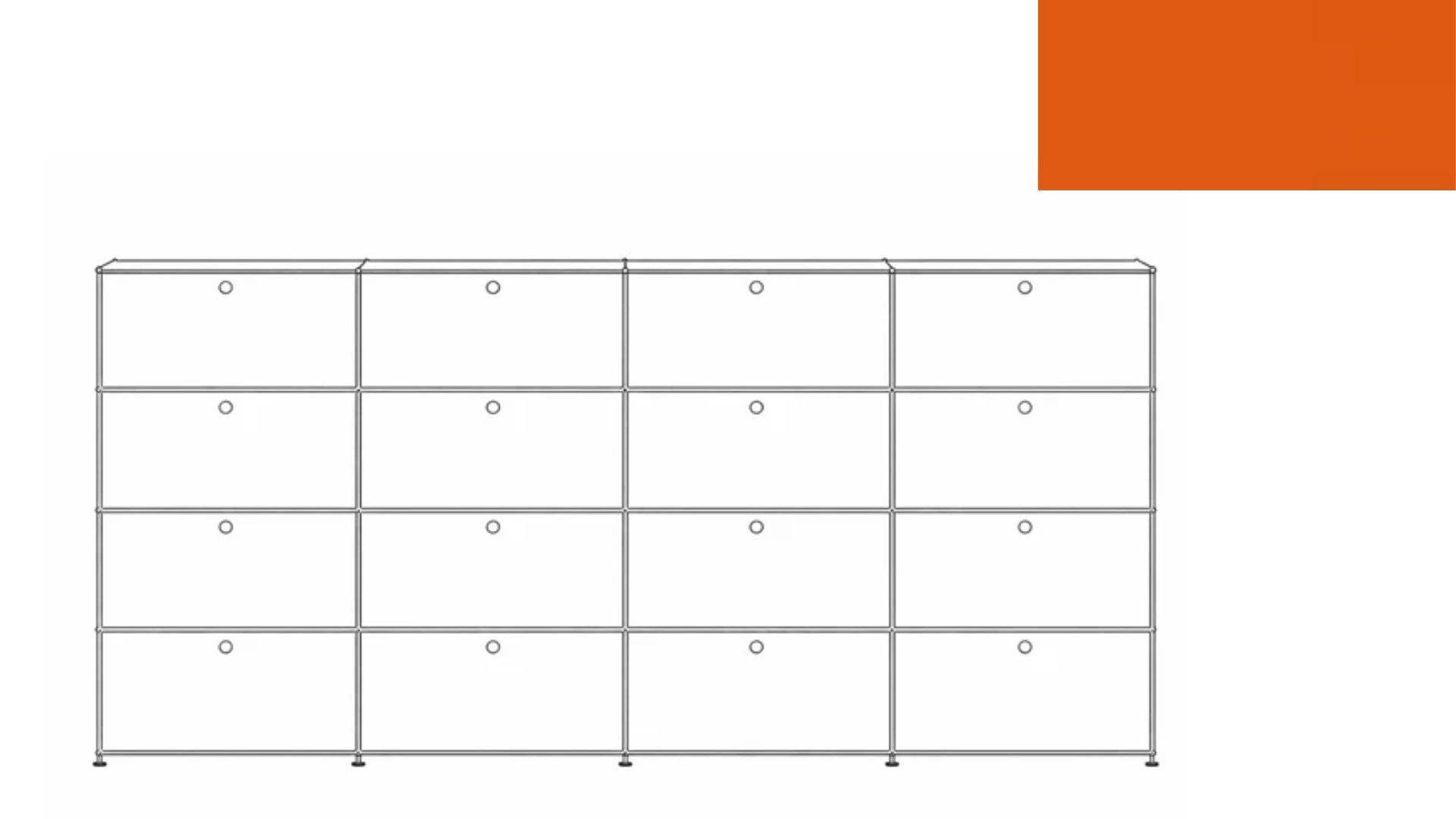 USM Haller G118F File Storage Cabinet