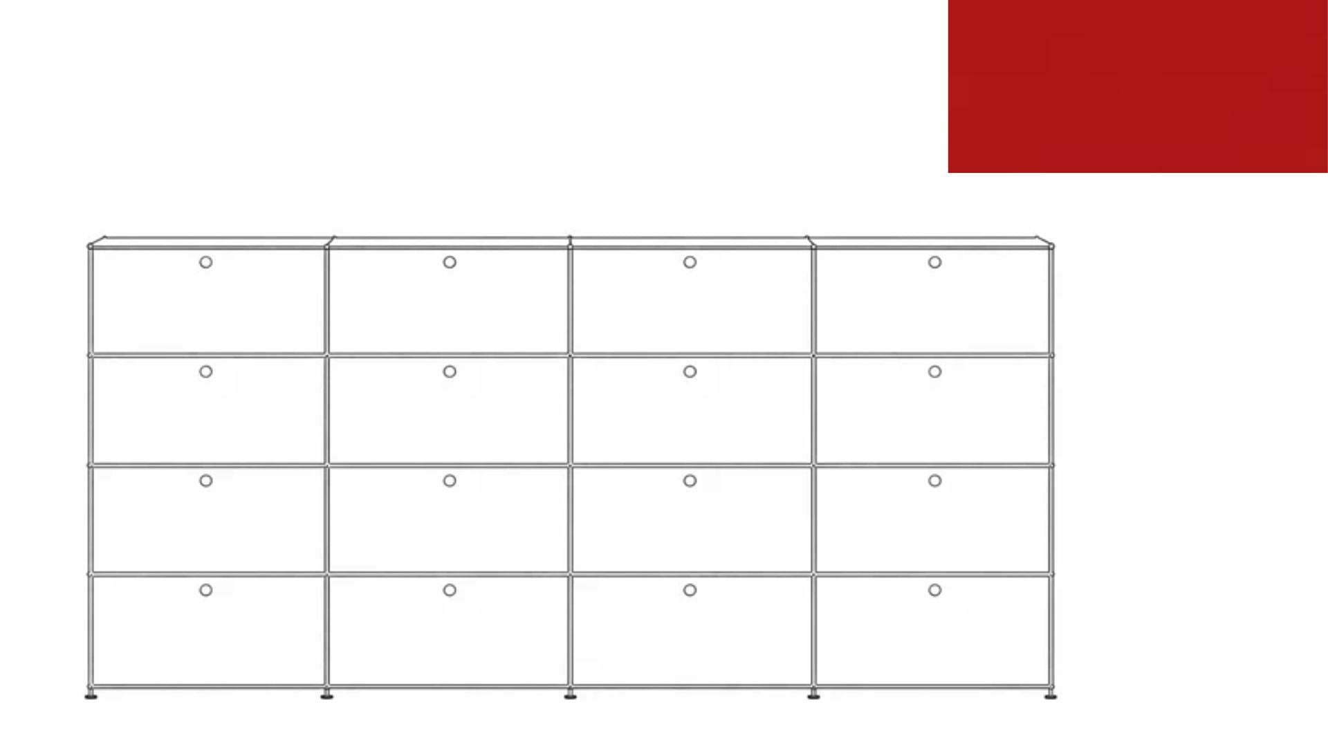 USM Haller G118F File Storage Cabinet
