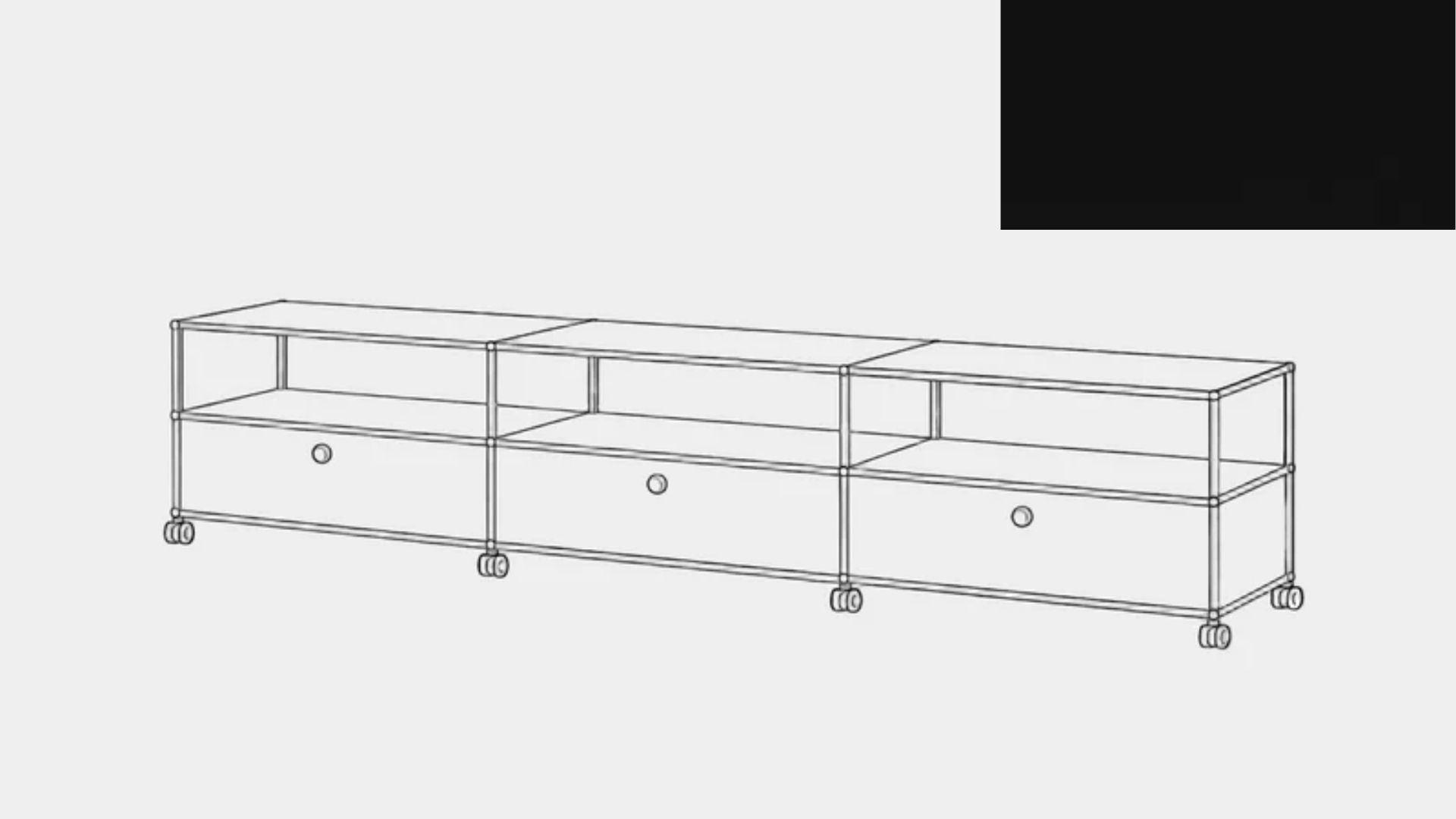 Console multimédia USM Haller