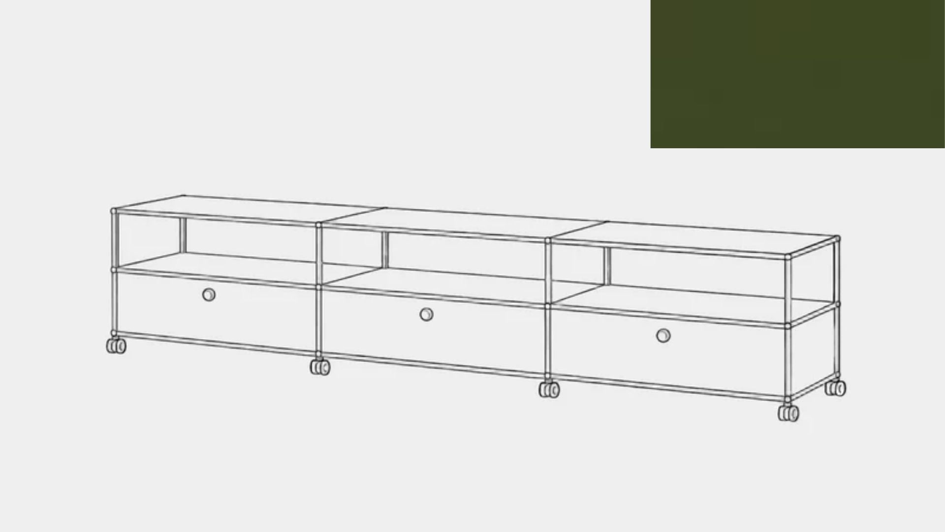 Console multimédia USM Haller
