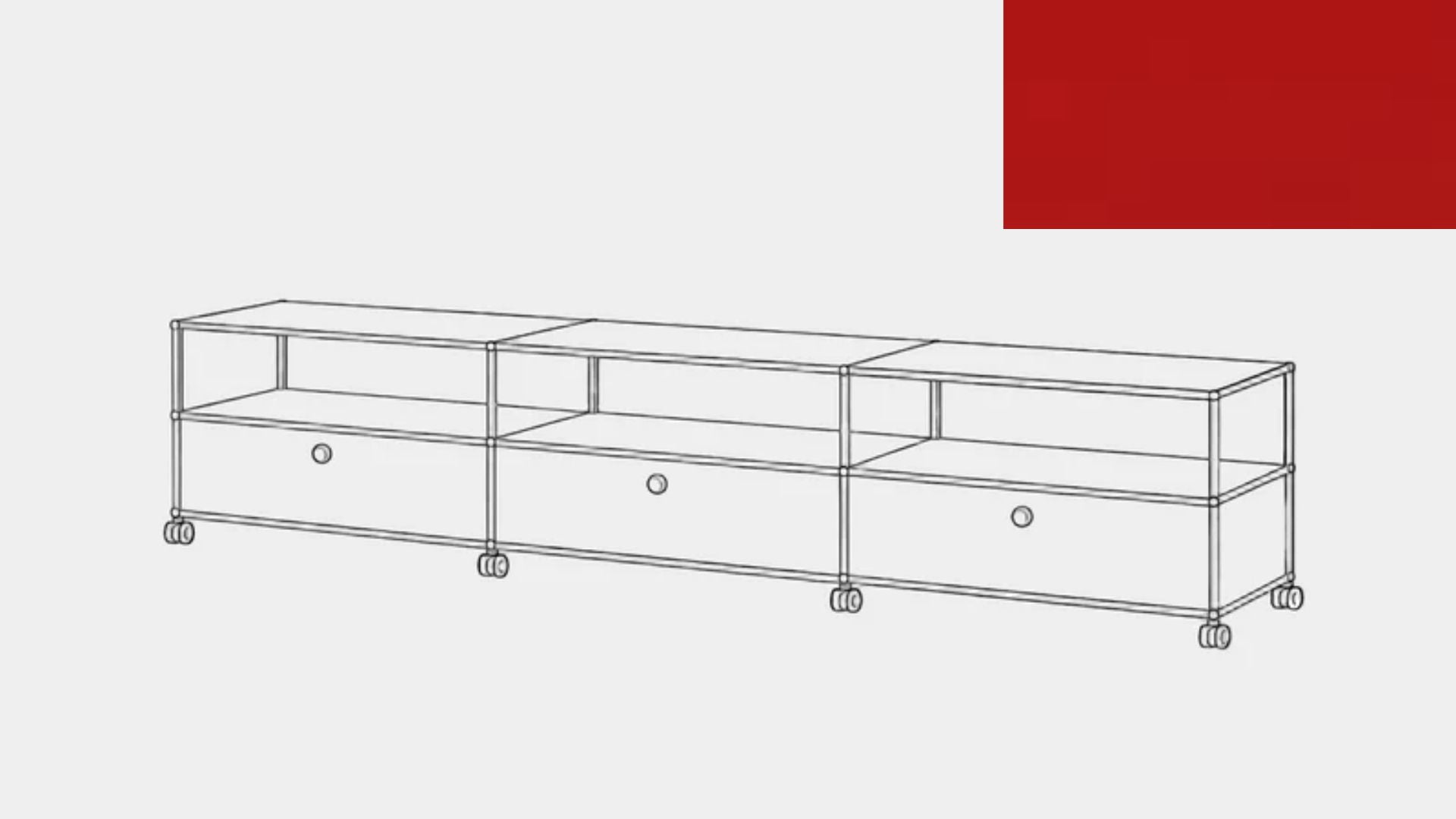 Console multimédia USM Haller