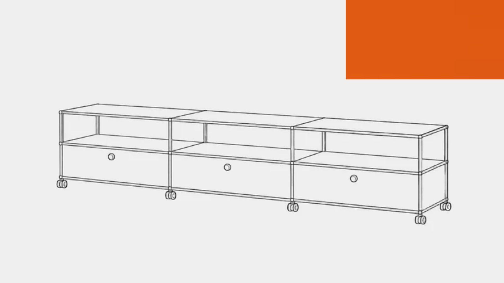 Console multimédia USM Haller