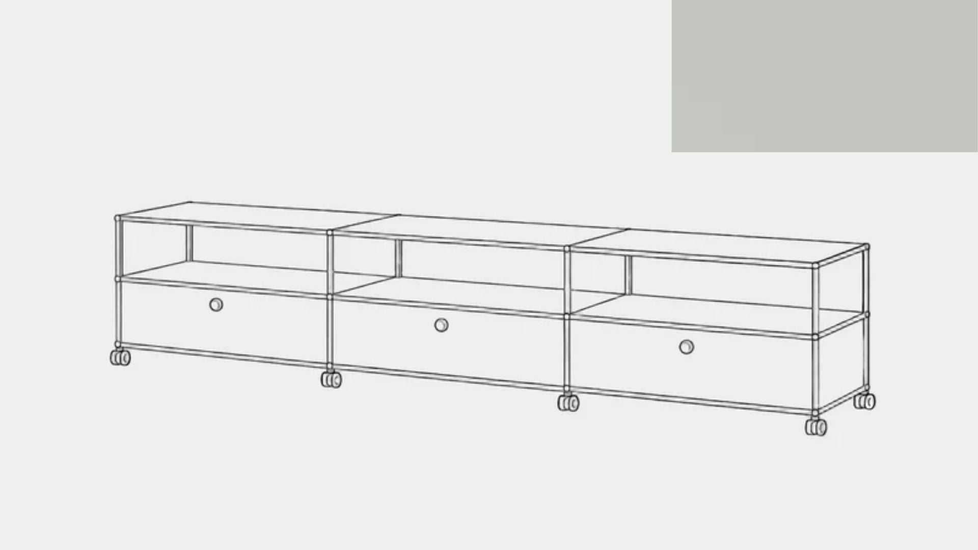 Console multimédia USM Haller
