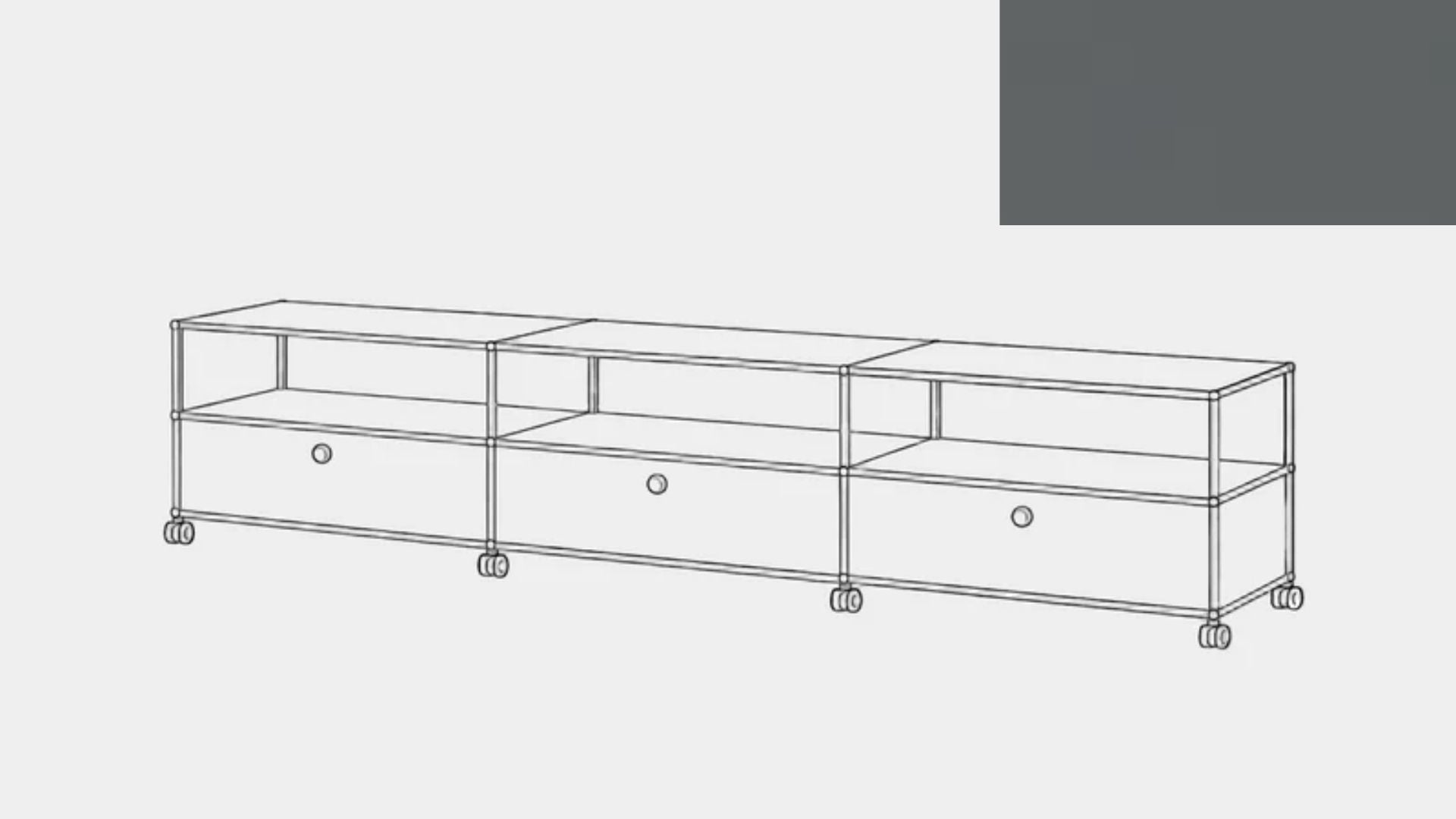 Console multimédia USM Haller