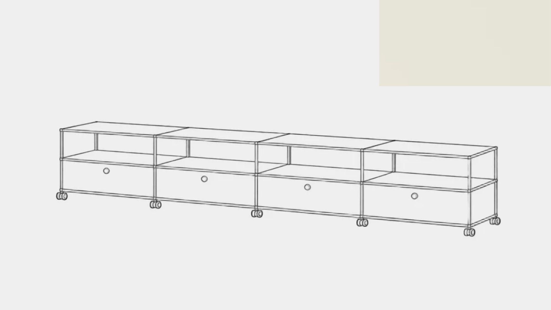 Console multimédia USM Haller