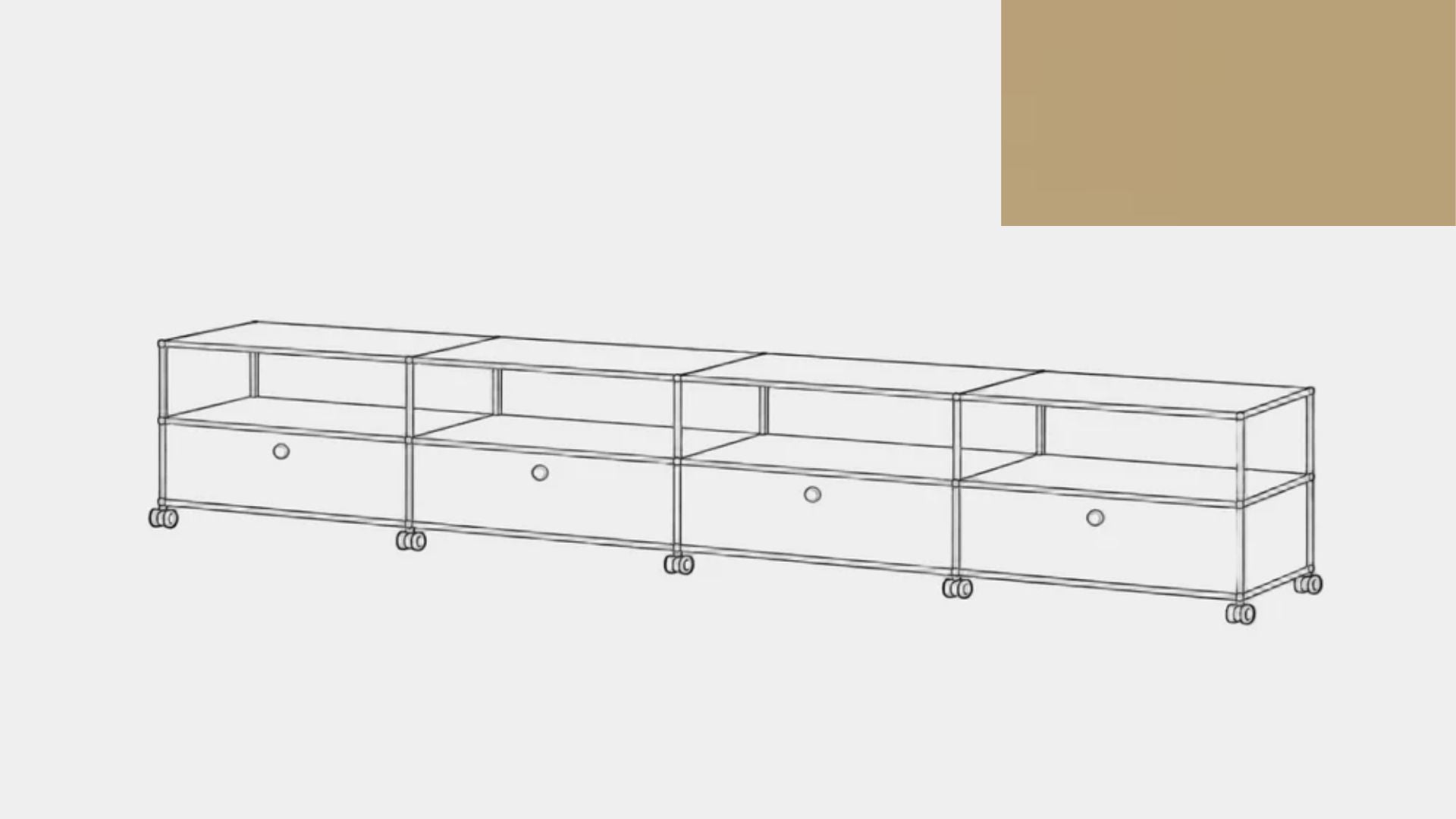 Console multimédia USM Haller