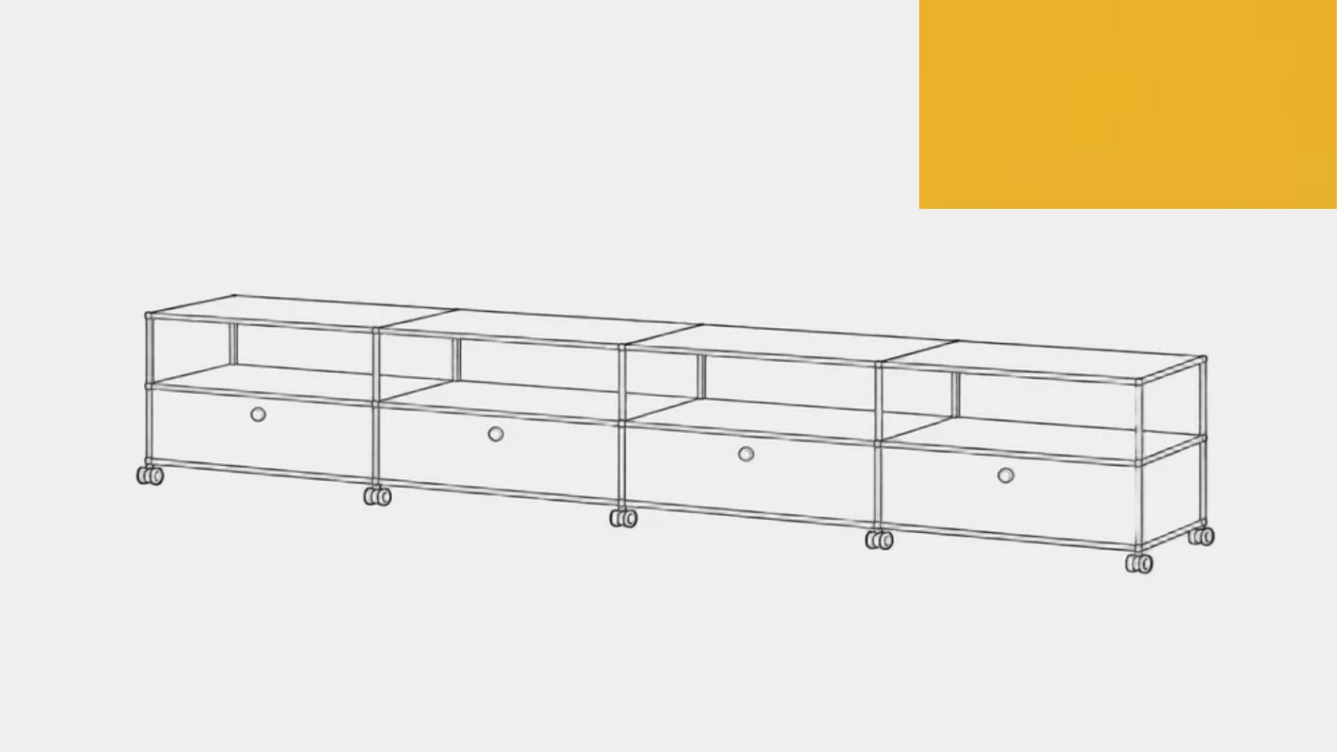 Console multimédia USM Haller