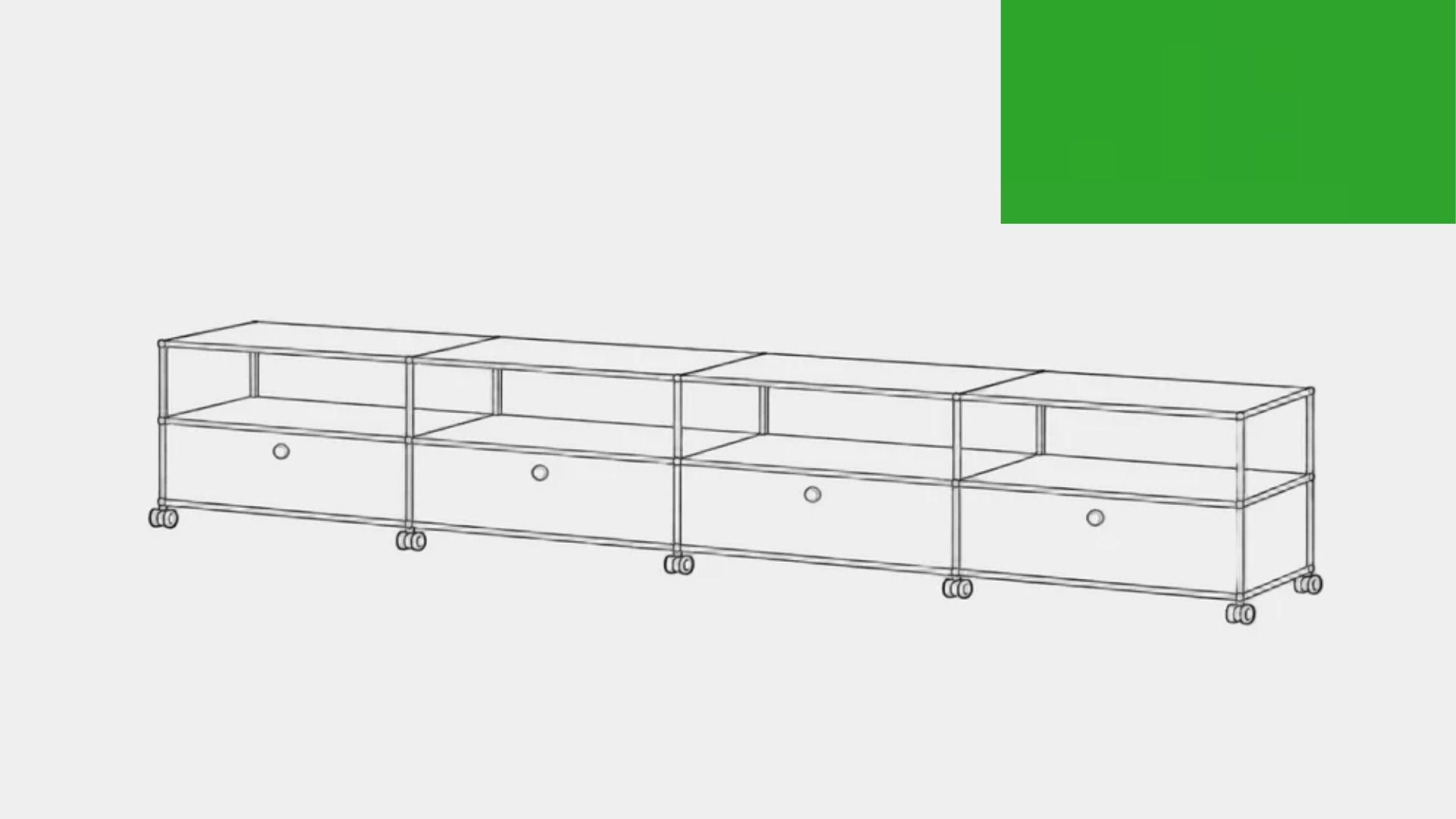 Console multimédia USM Haller