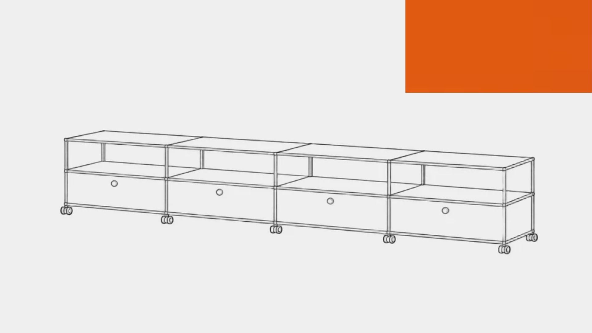 Console multimédia USM Haller