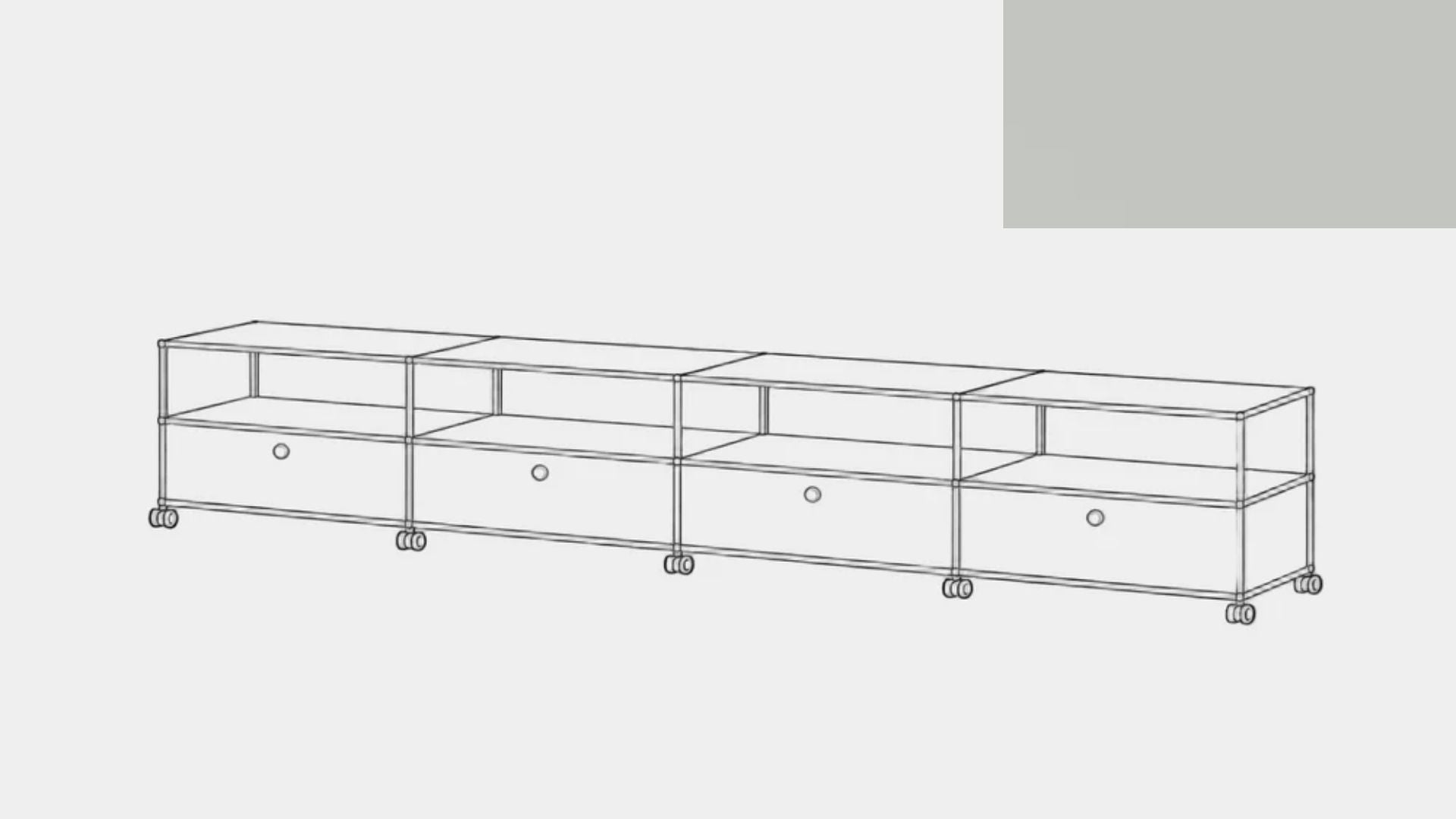 Console multimédia USM Haller
