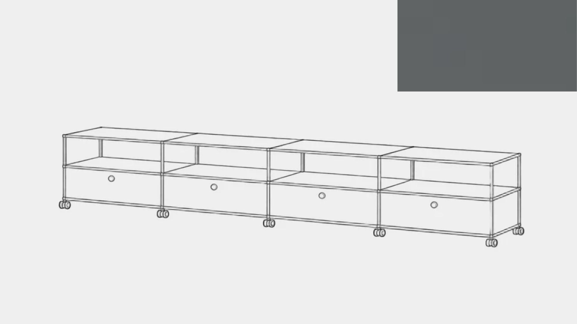 Console multimédia USM Haller