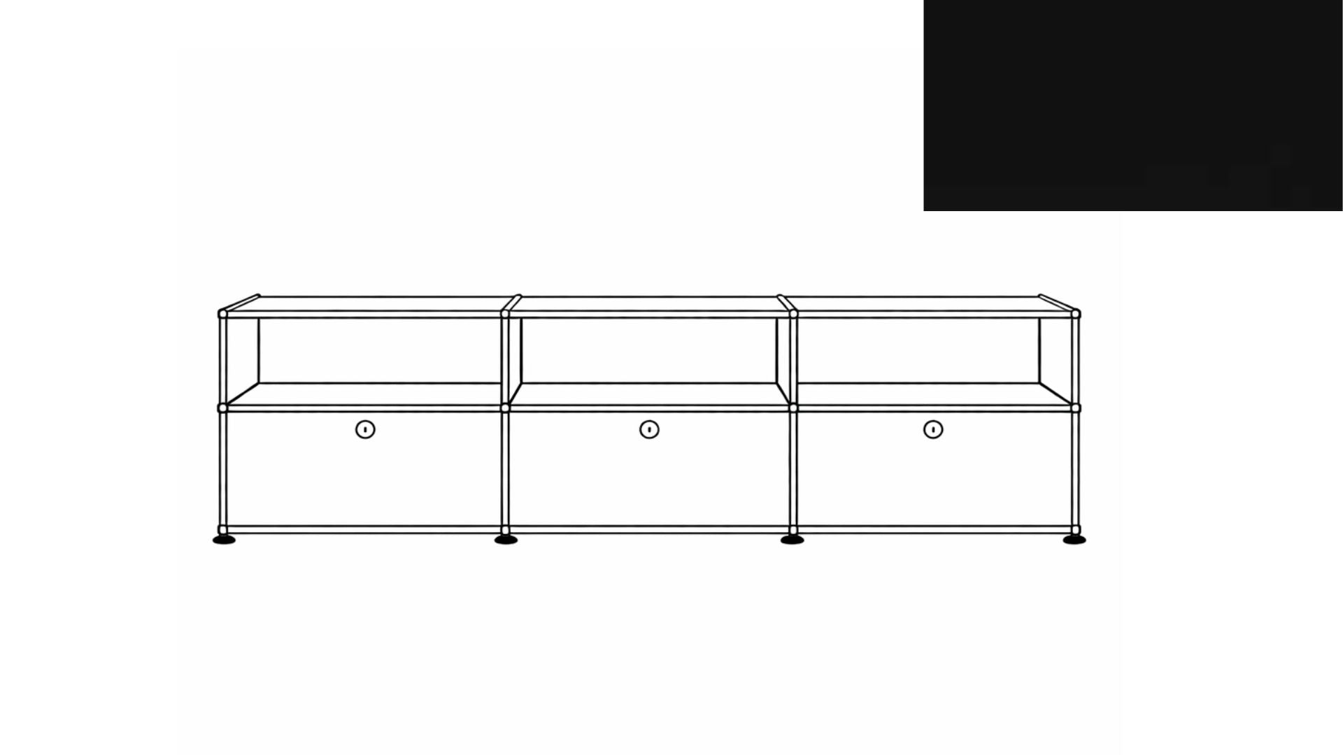 USM Haller C2A Credenza