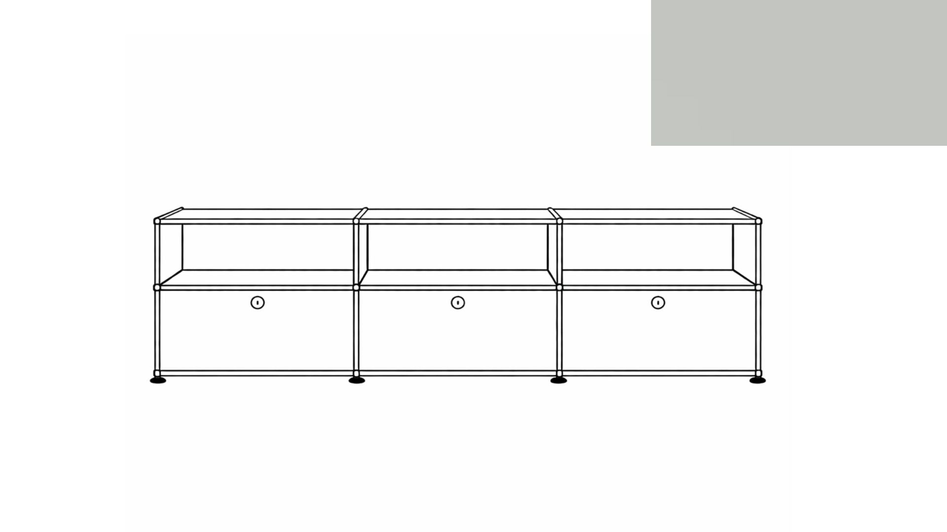 USM Haller C2A Credenza
