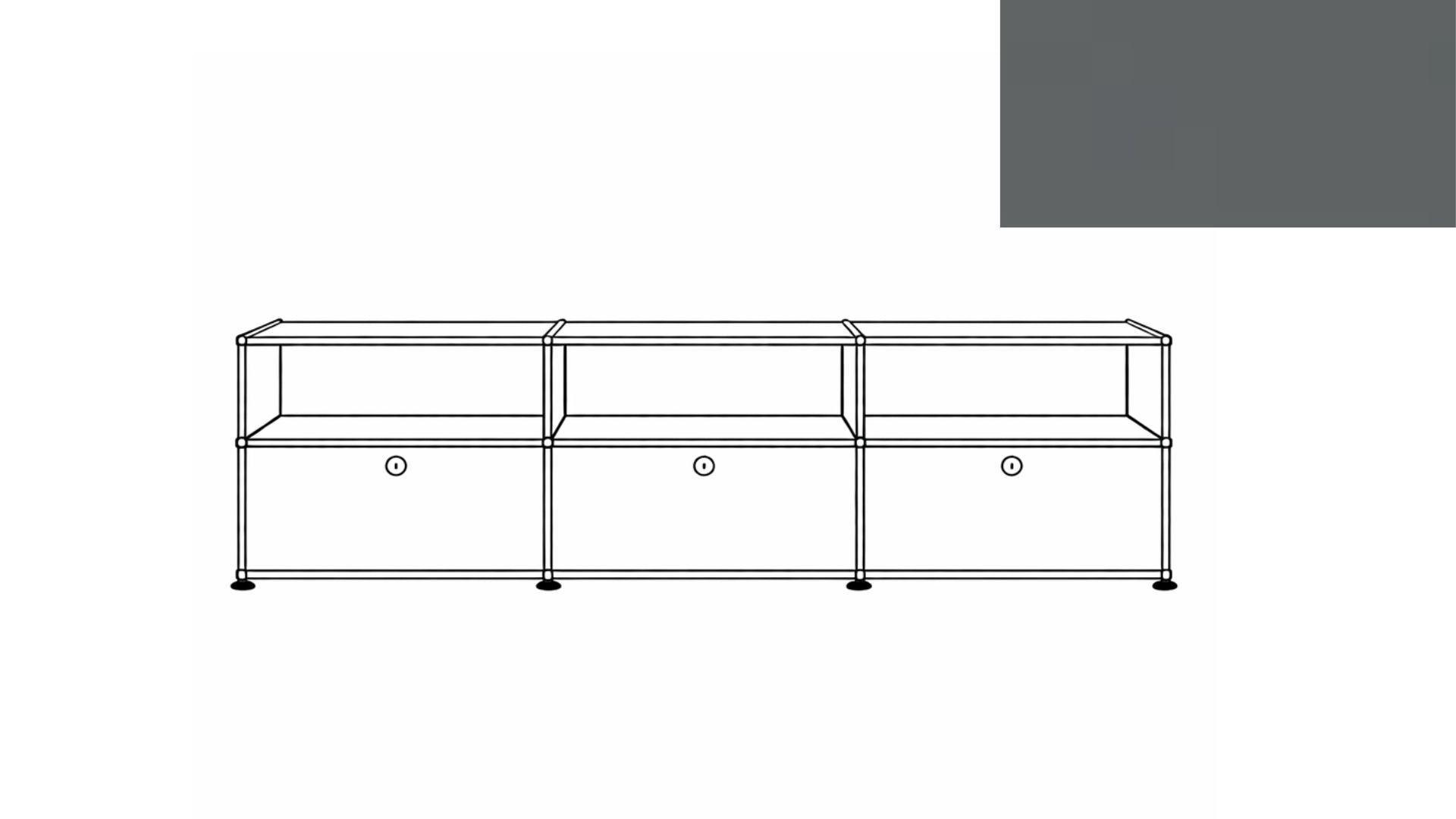 USM Haller C2A Credenza