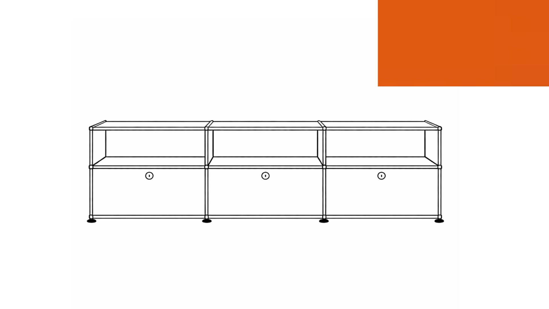 USM Haller C2A Credenza